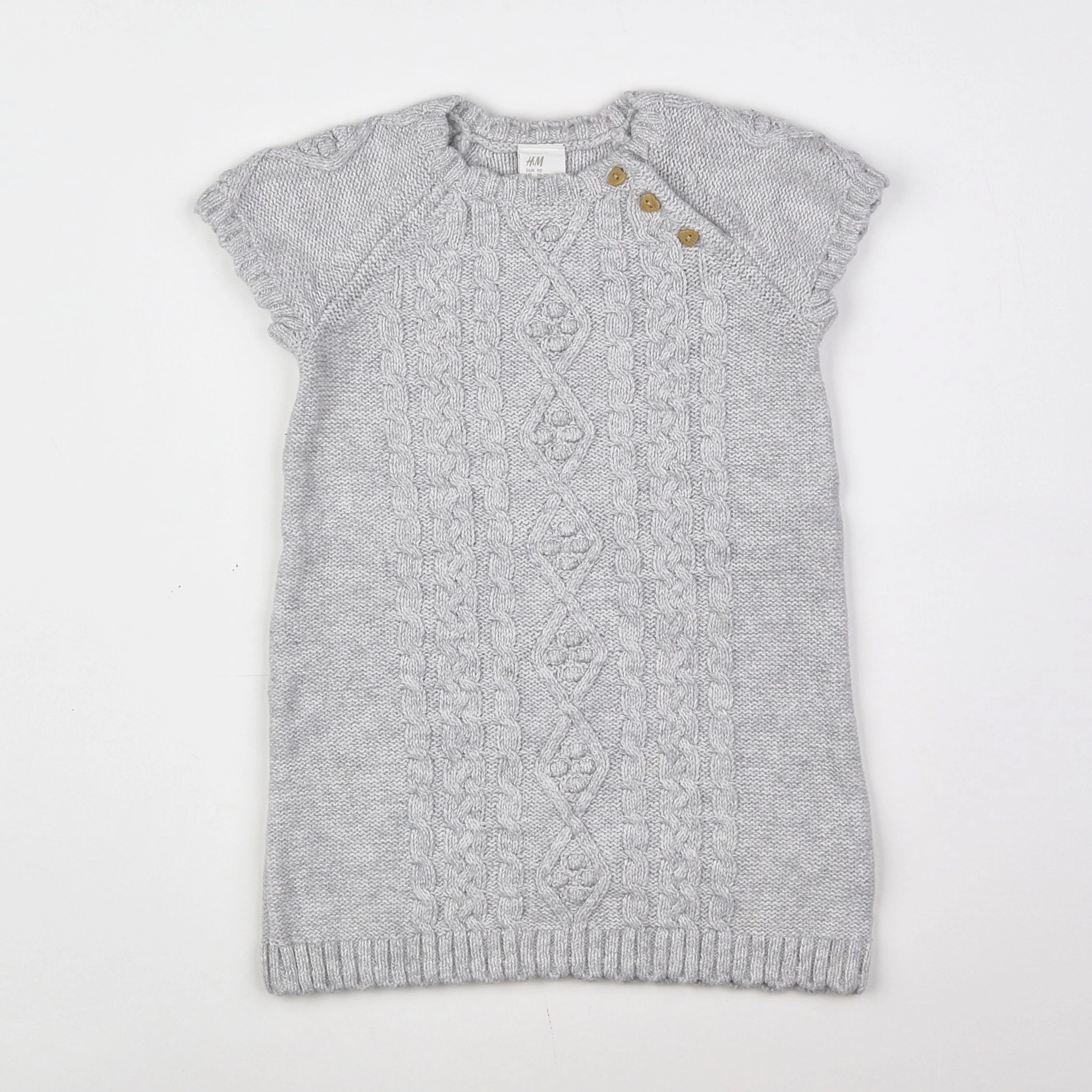 H&M - robe gris - 18 mois à 2 ans
