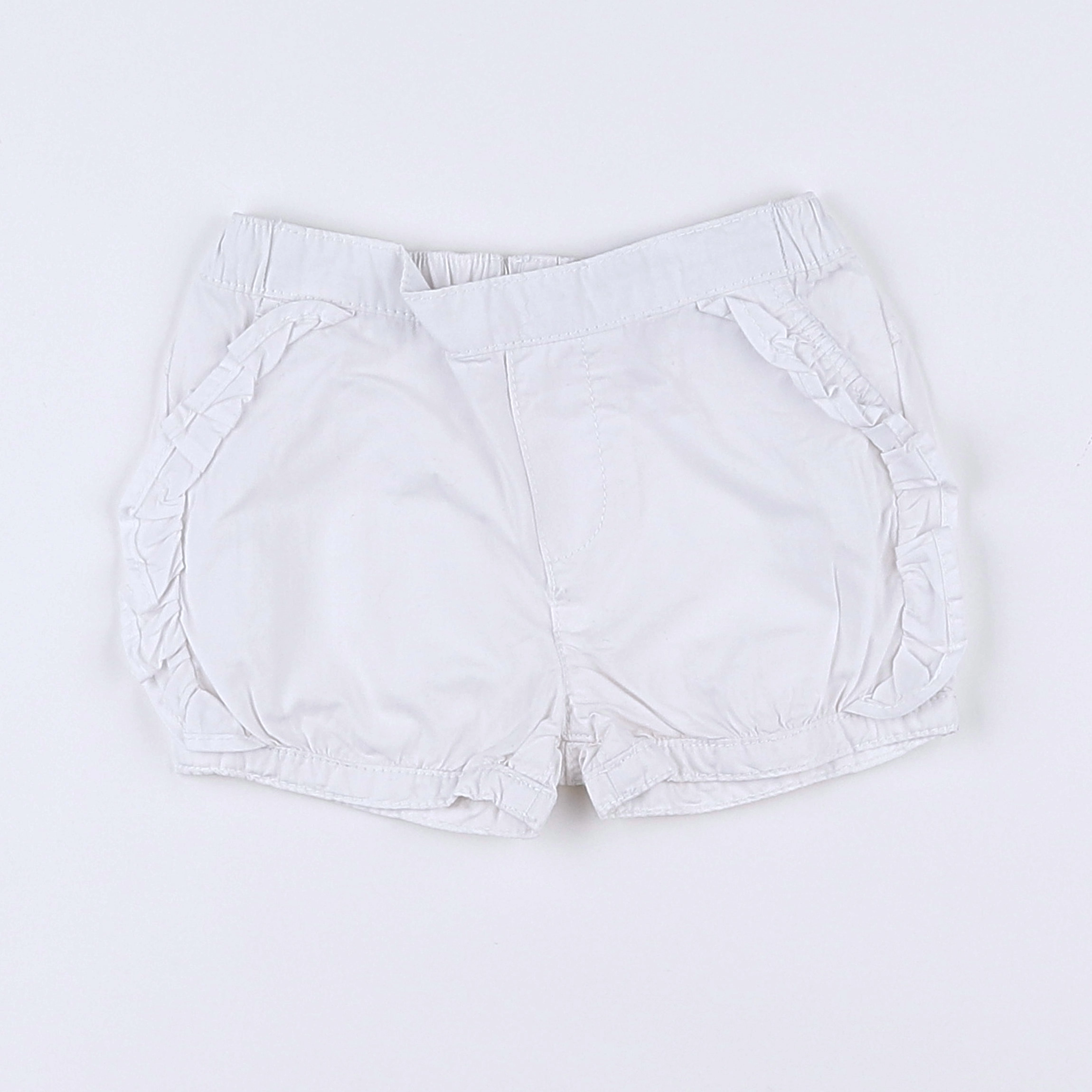 Vertbaudet - short blanc - 9 mois