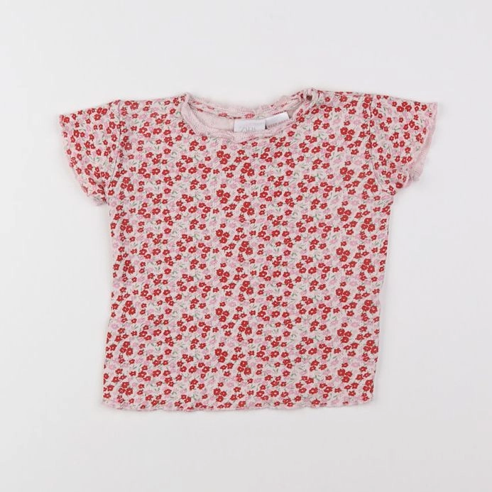 Zara - tee-shirt rose - 9/12 mois