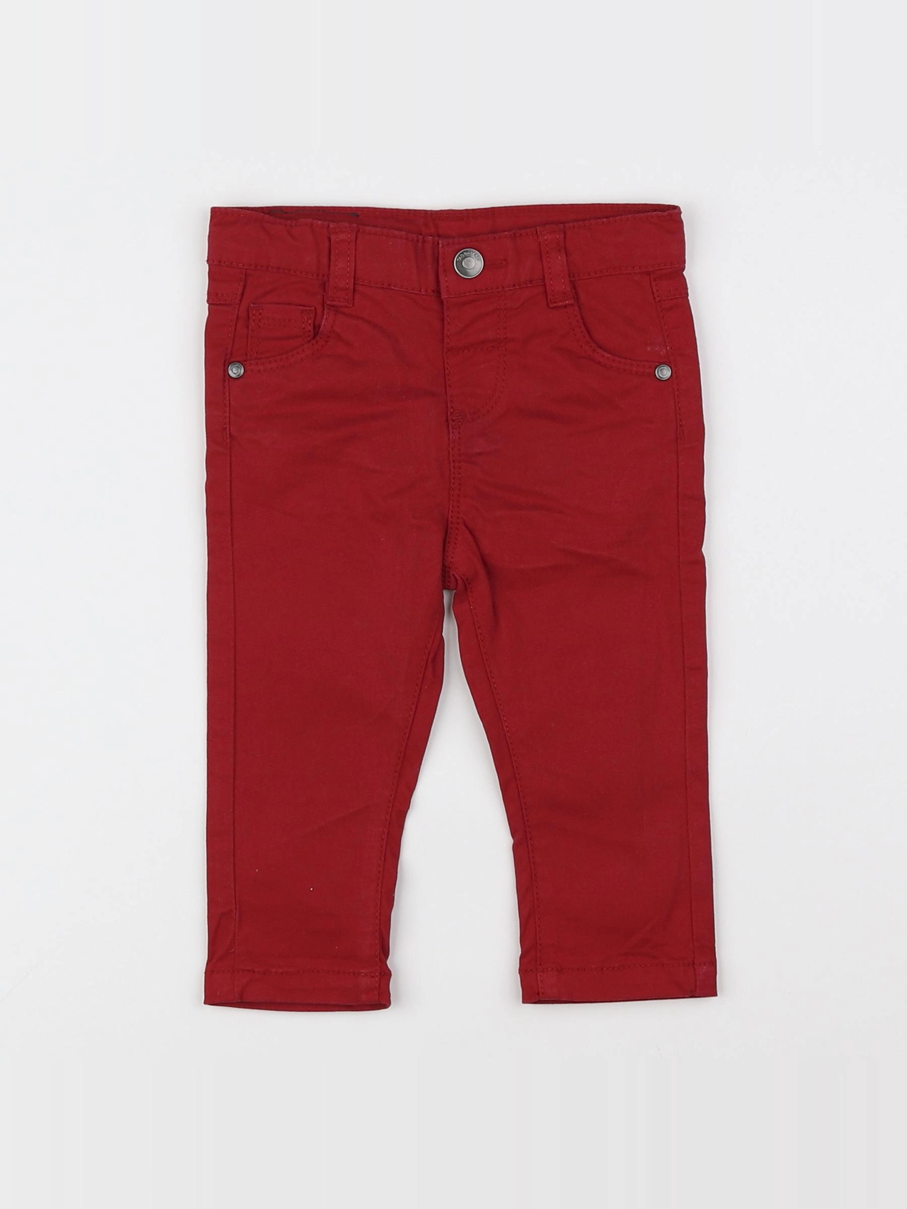 Tape à l'oeil - pantalon rouge - 9 mois