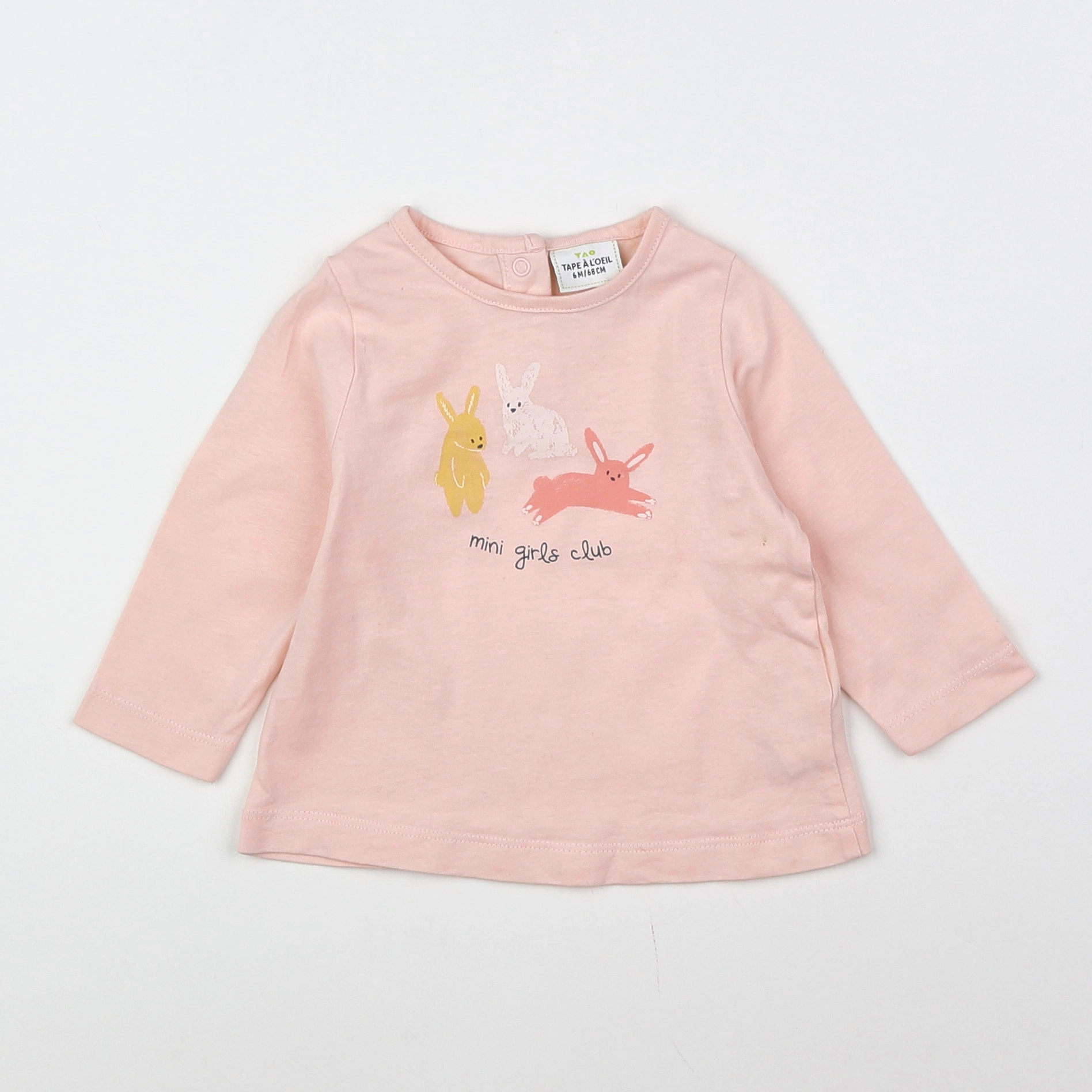 Tape à l'oeil - tee-shirt rose - 6 mois