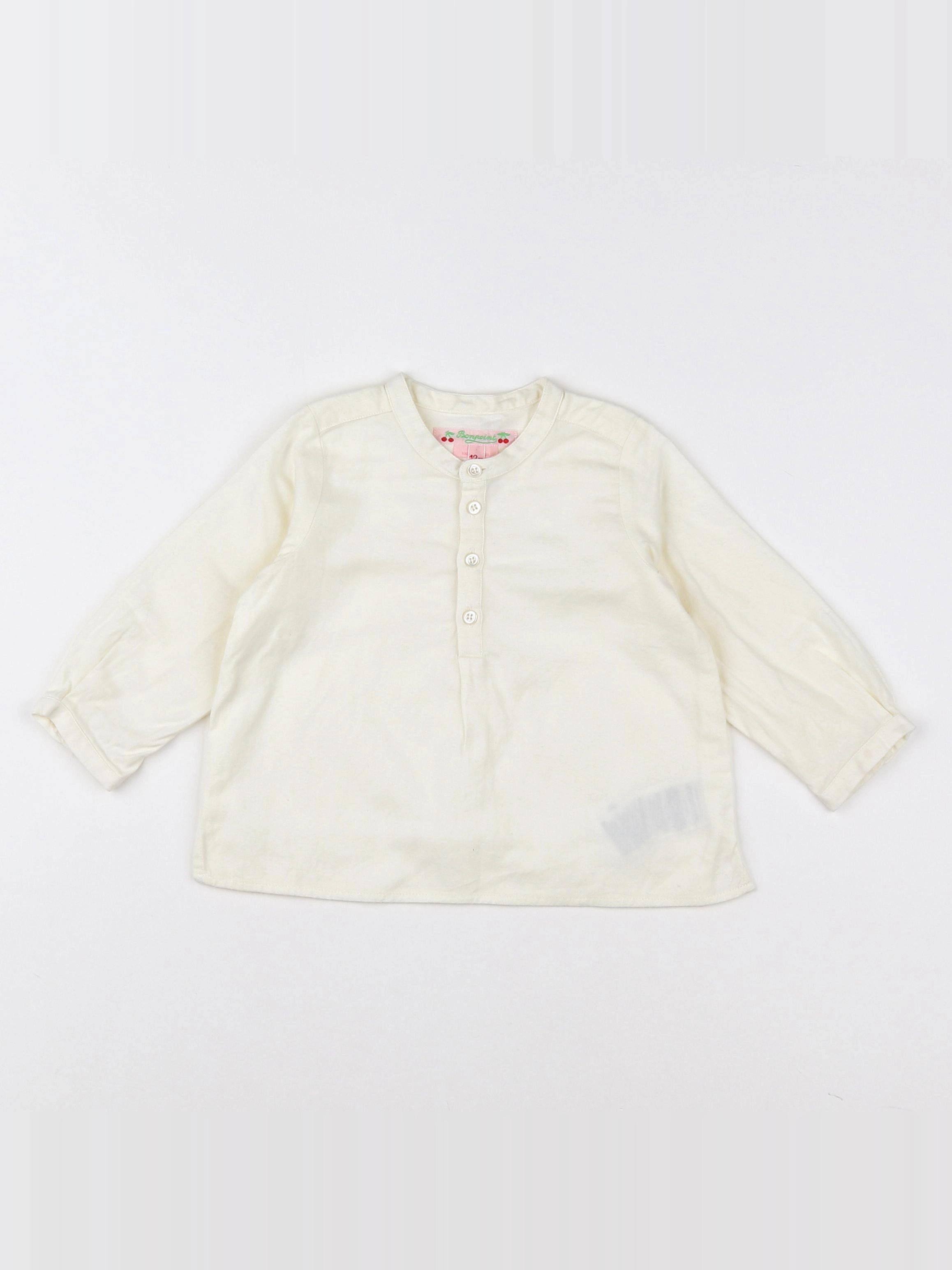 Bonpoint - blouse blanc - 12 mois