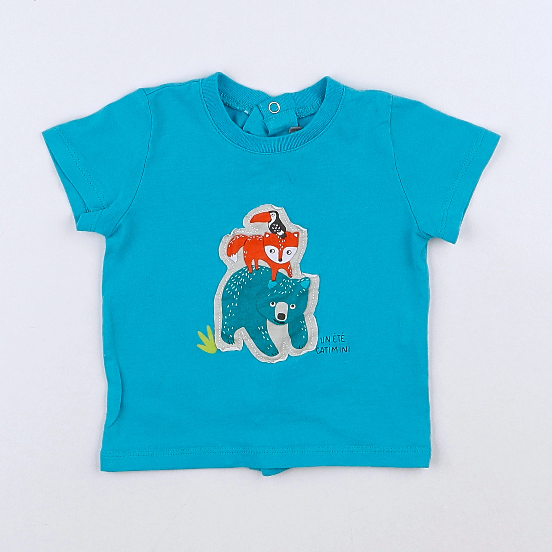 Catimini - tee-shirt bleu - 6 mois