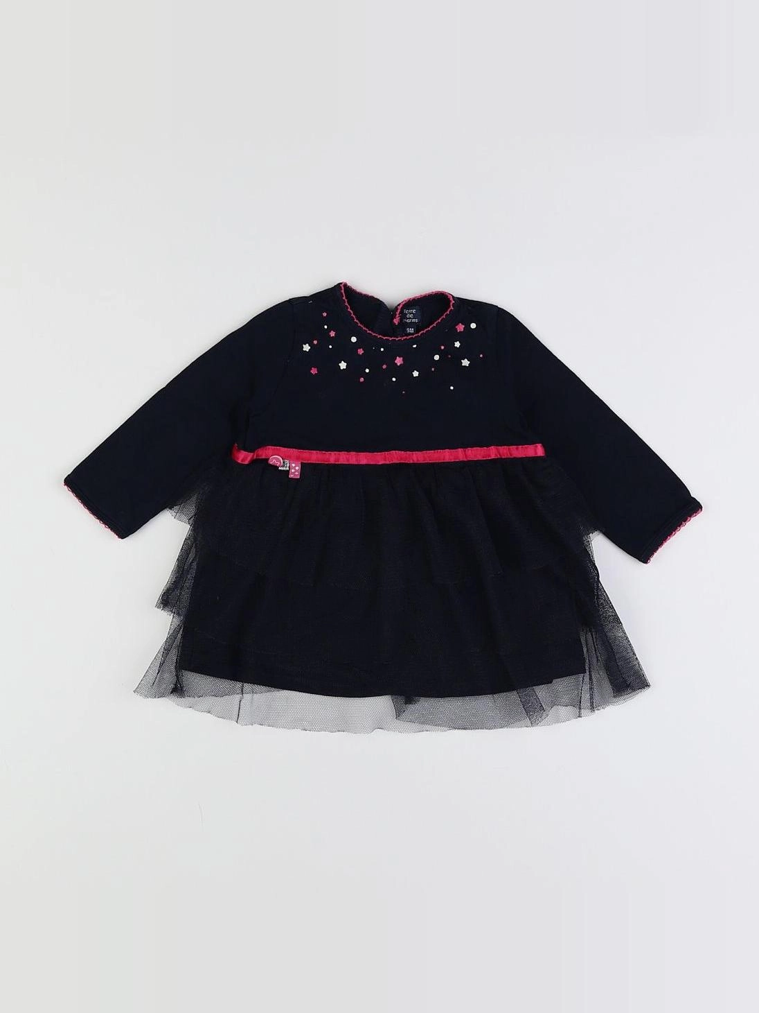 Terre de marins - robe bleu - 9 mois