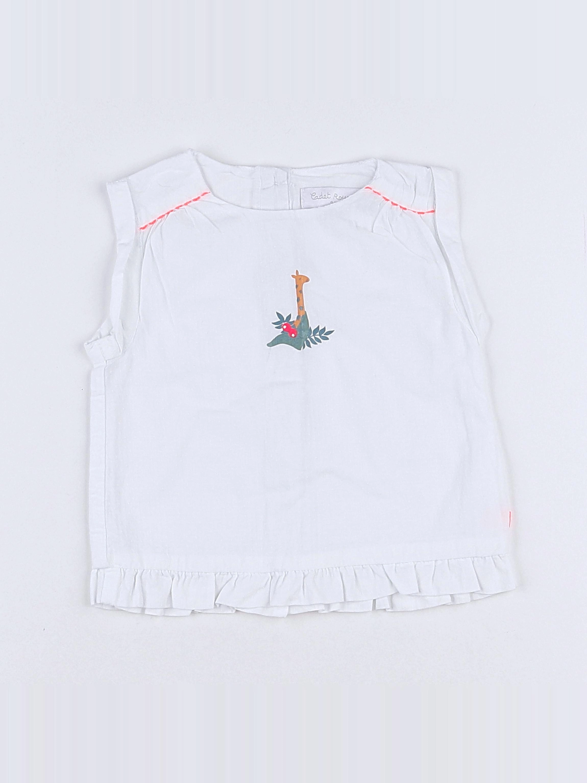 Cadet Rousselle - blouse blanc - 6 mois