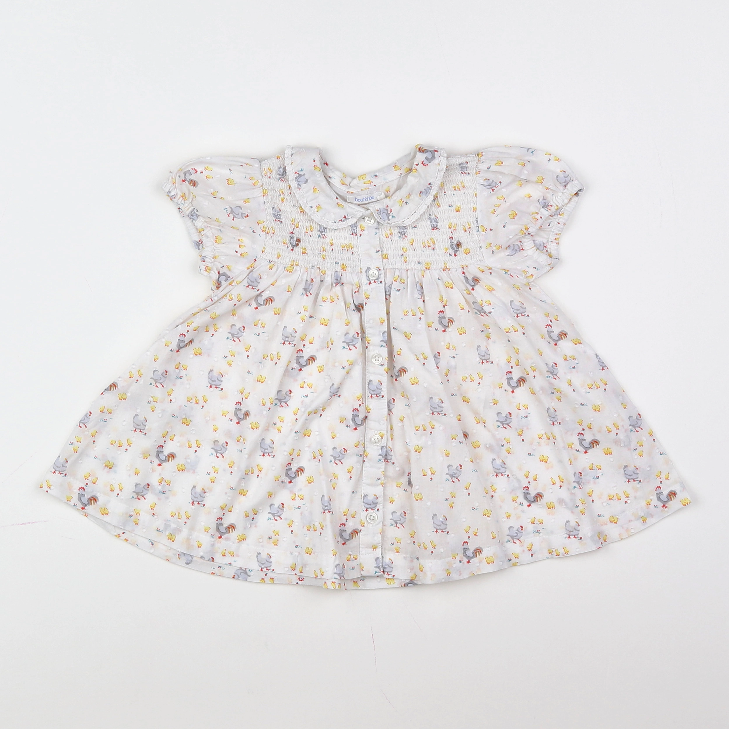 Boutchou - blouse blanc - 2 ans