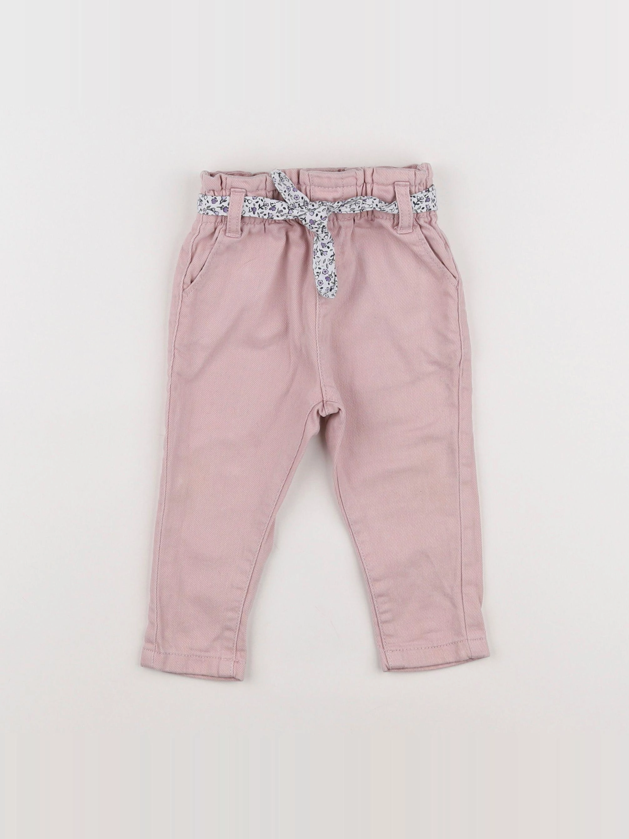 Vertbaudet - jean rose - 9 mois