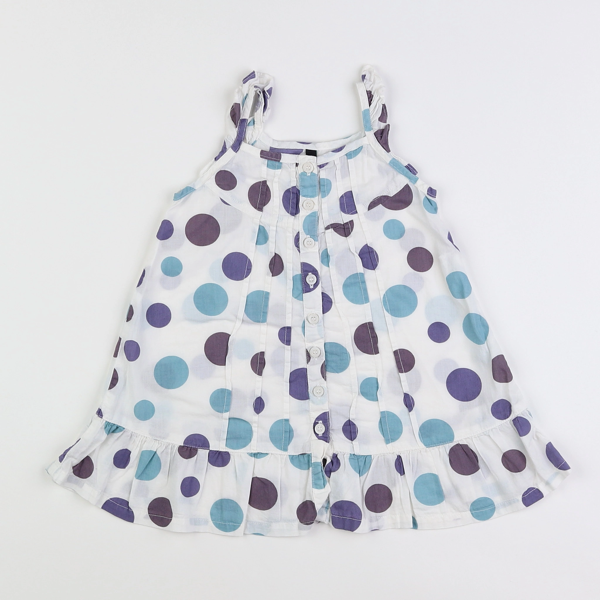 Benetton - robe multicolore - 9/12 mois