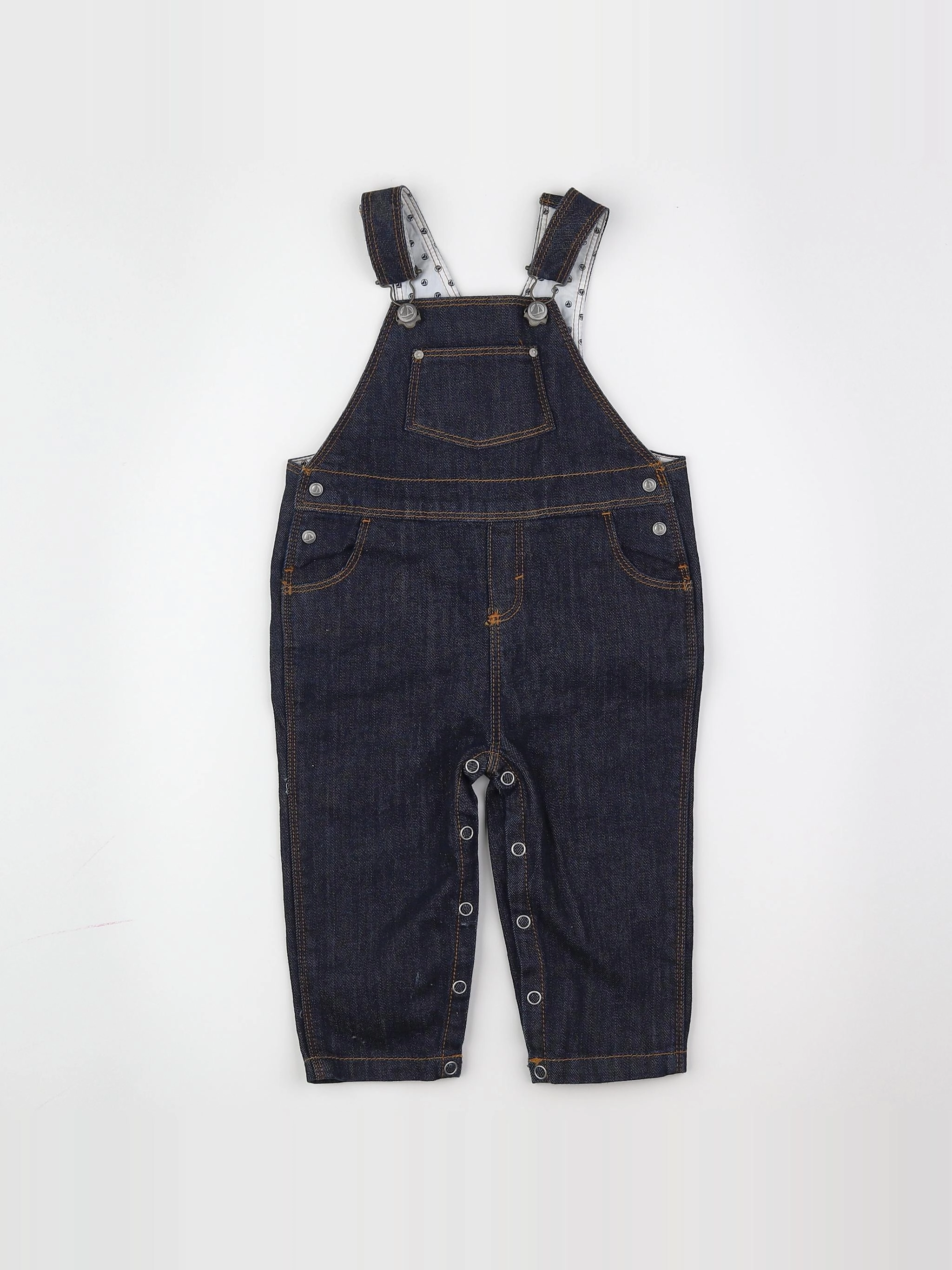 Petit Bateau - salopette bleu - 12 mois