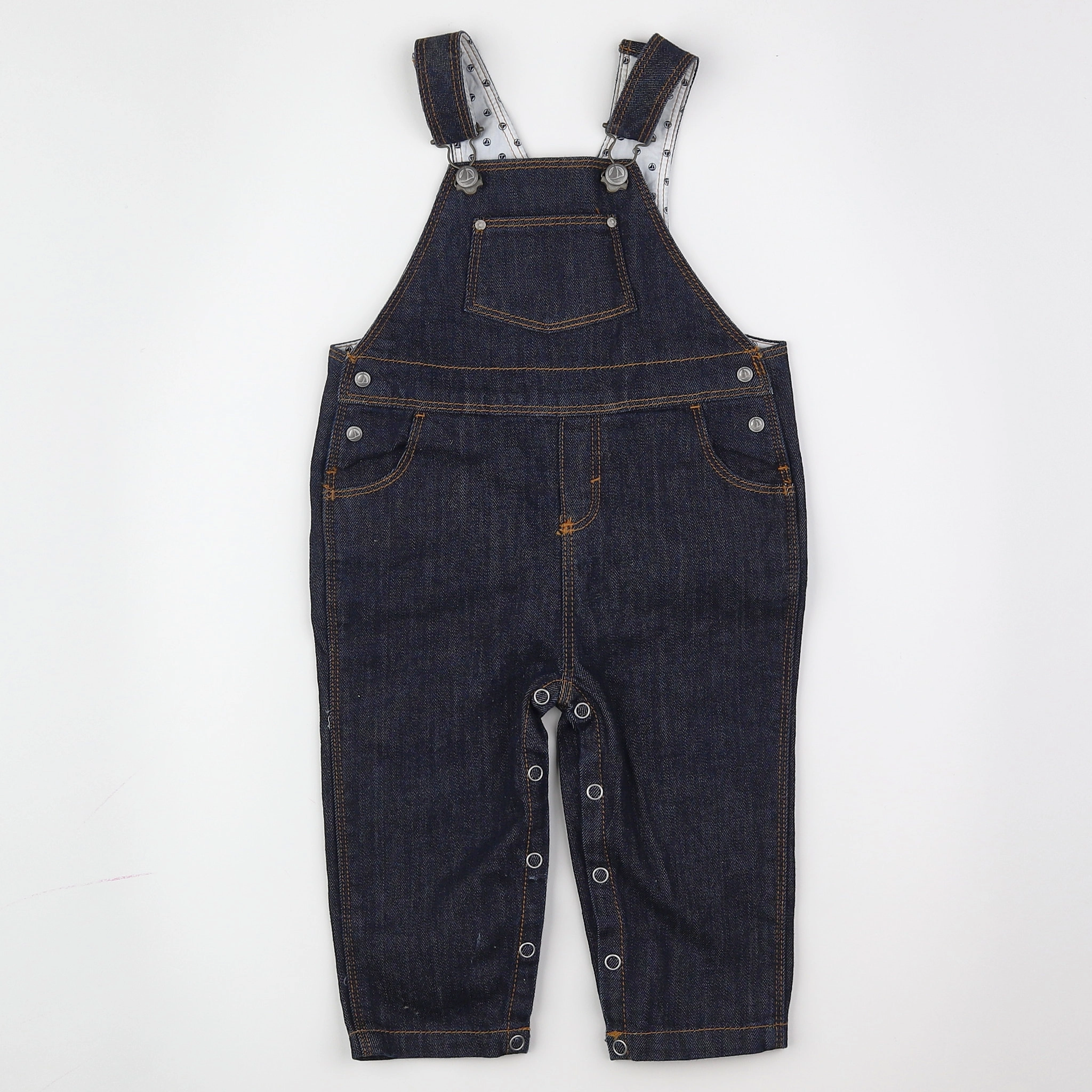 Petit Bateau - salopette bleu - 12 mois