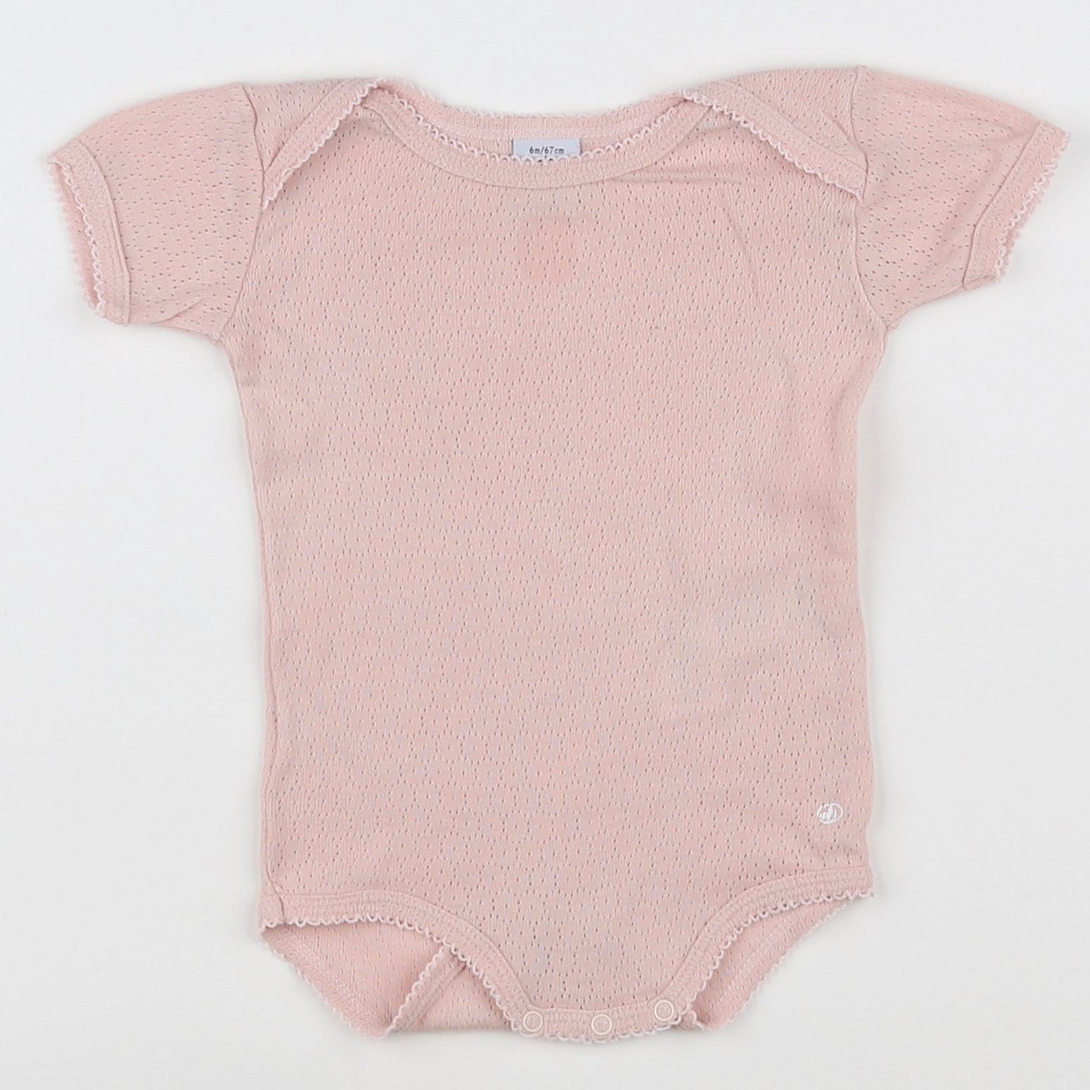 Petit Bateau - body rose - 6 mois