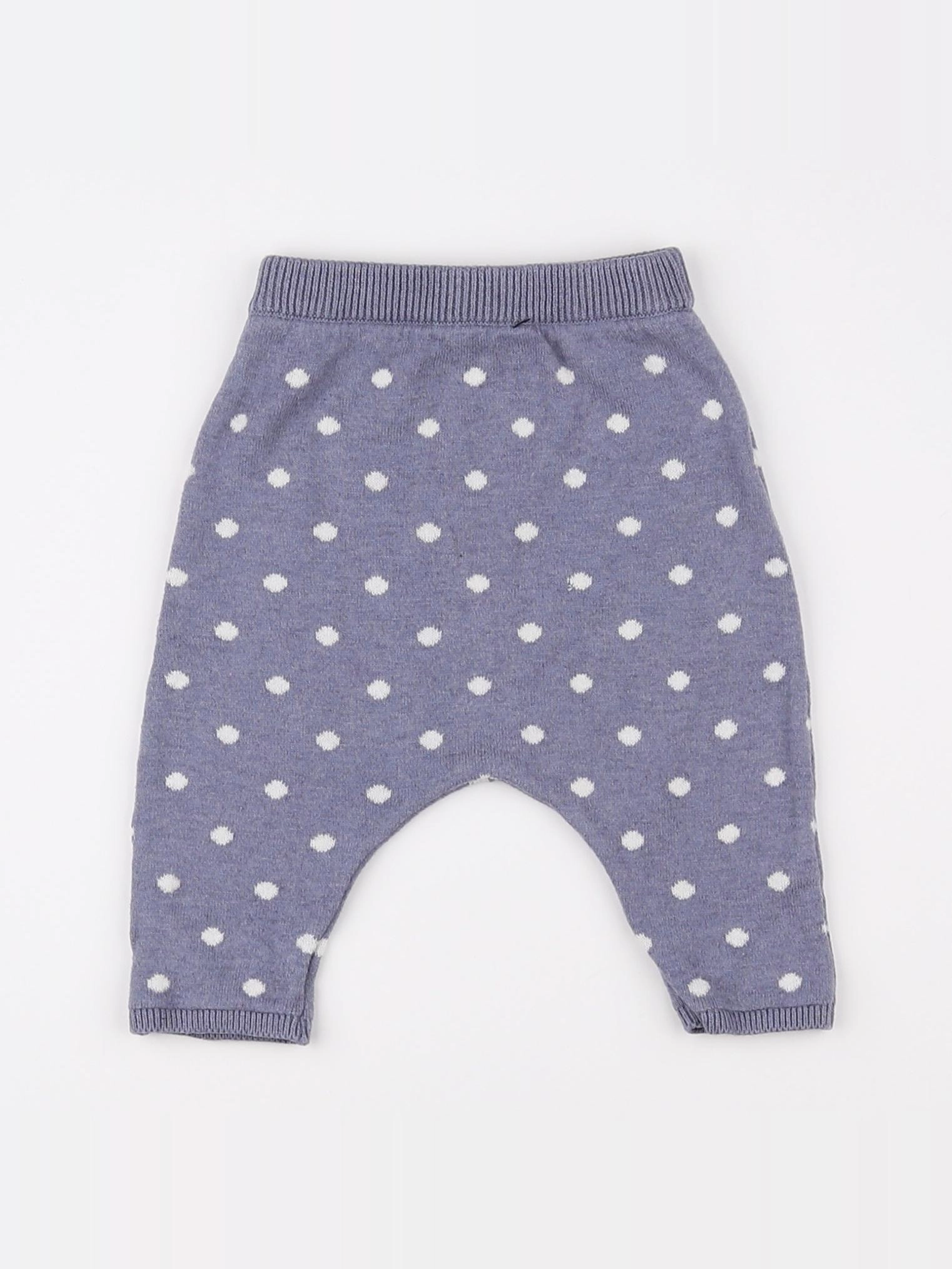 Boutchou - sarouel gris, blanc - 1 mois