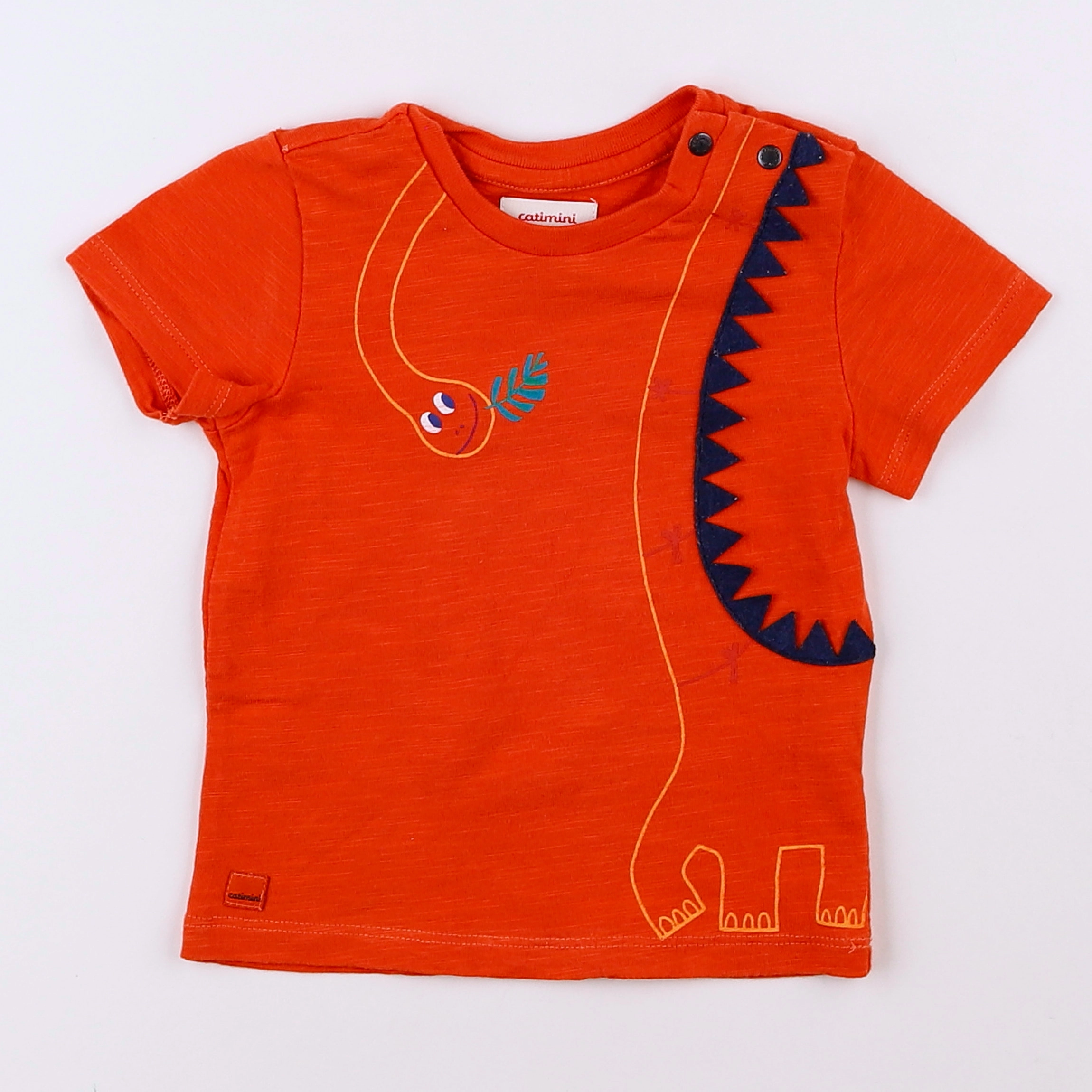 Catimini - tee-shirt orange - 12 mois