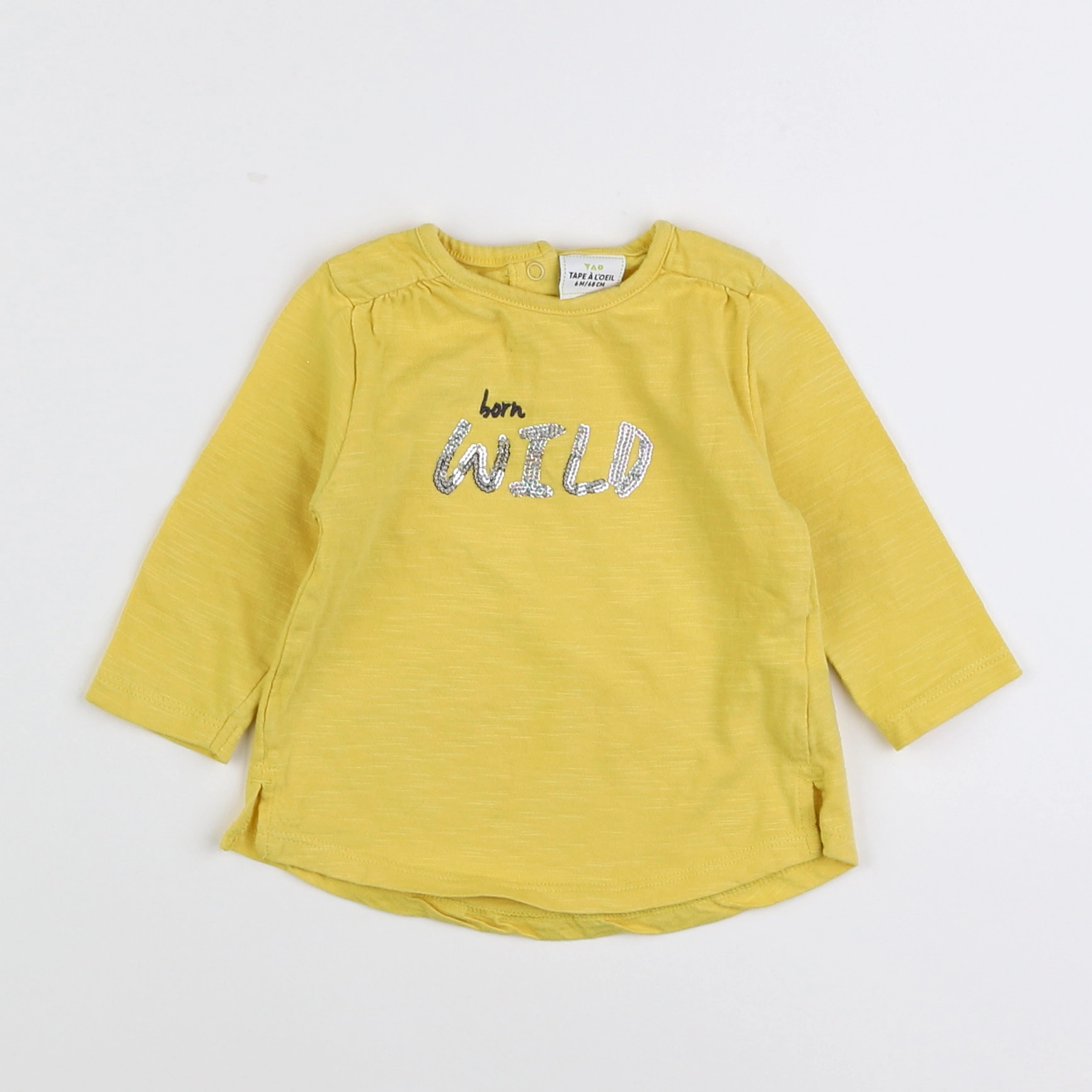 Tape à l'oeil - tee-shirt jaune - 6 mois