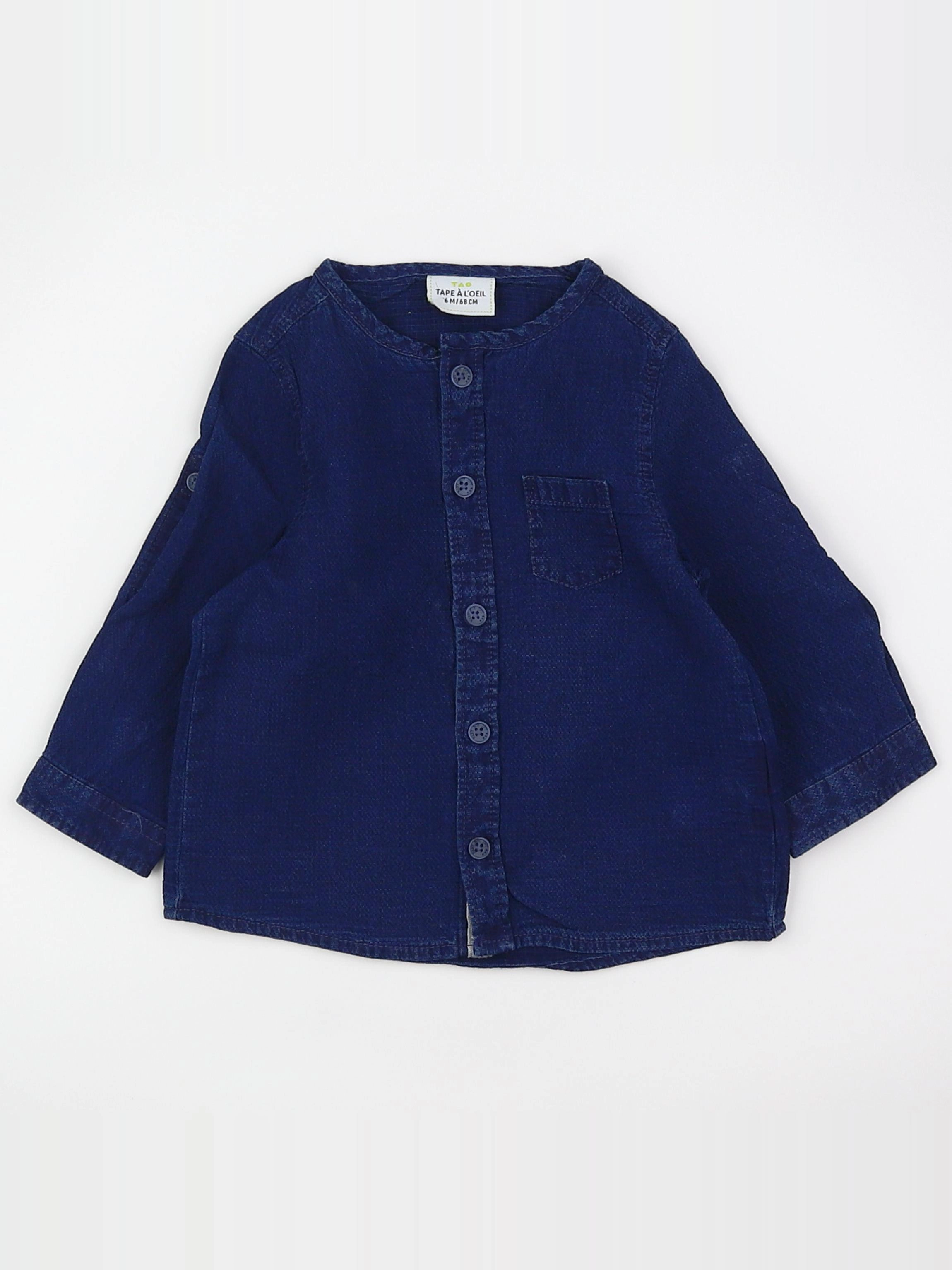 Tape à l'oeil - chemise bleu - 6 mois