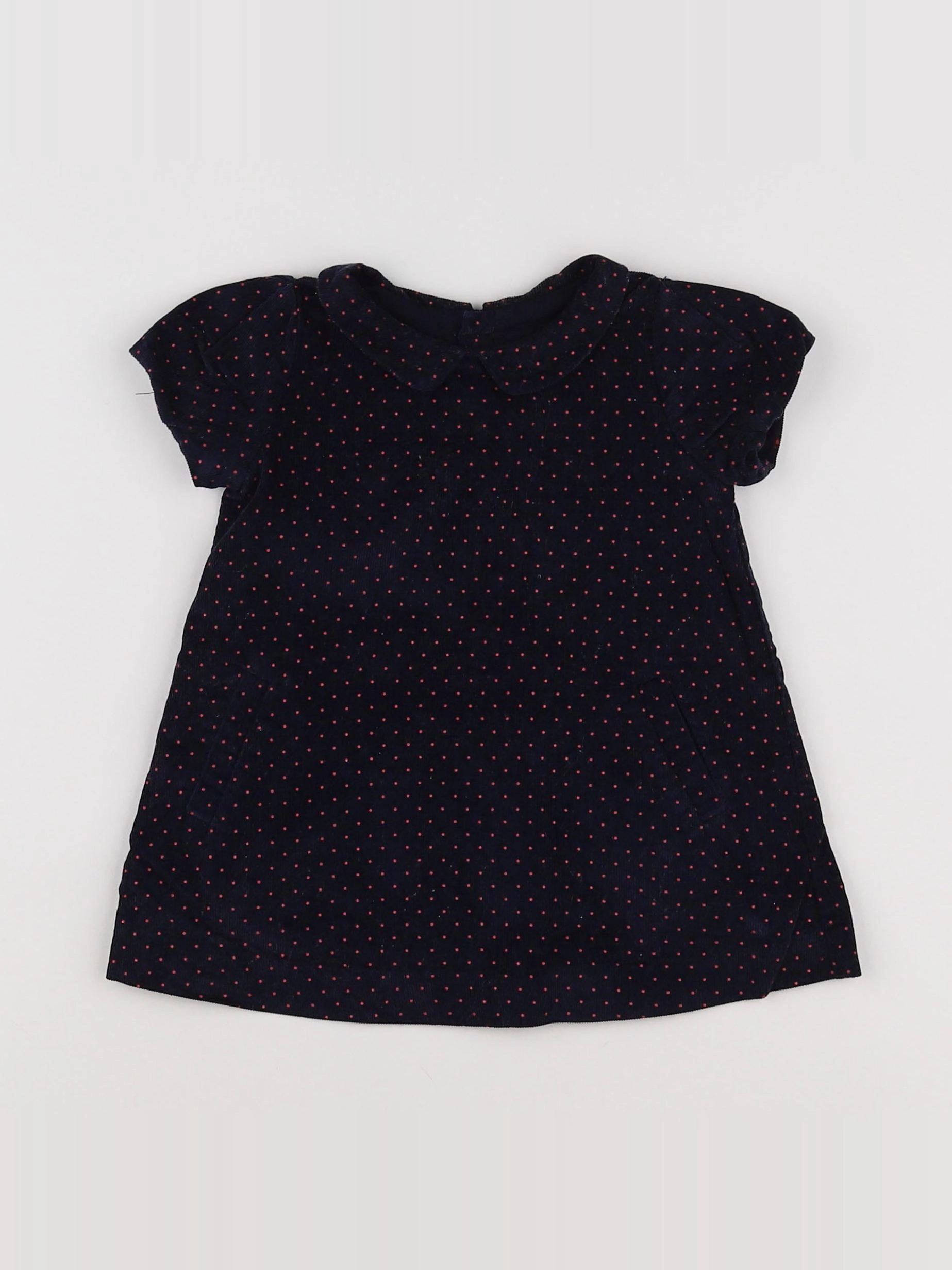 Jacadi - robe bleu, rouge - 6 mois