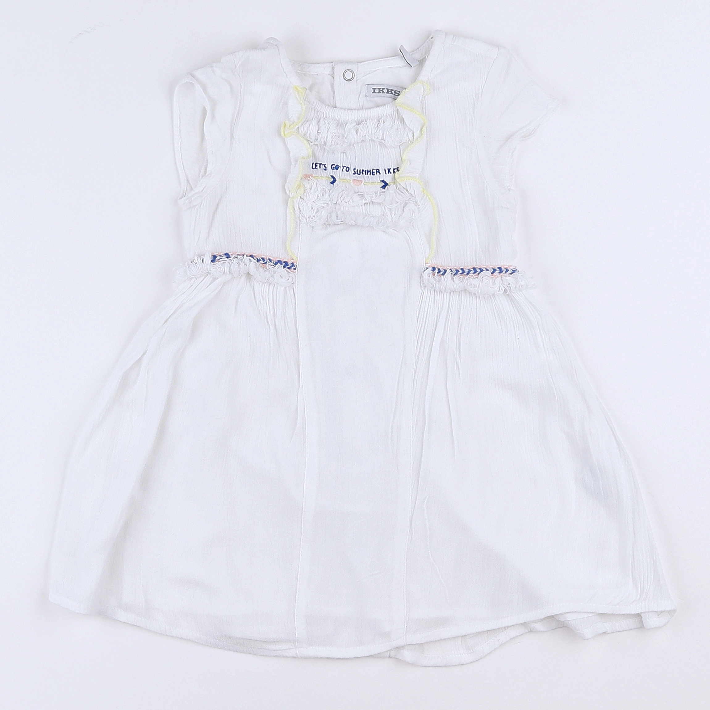IKKS - robe blanc - 2 ans