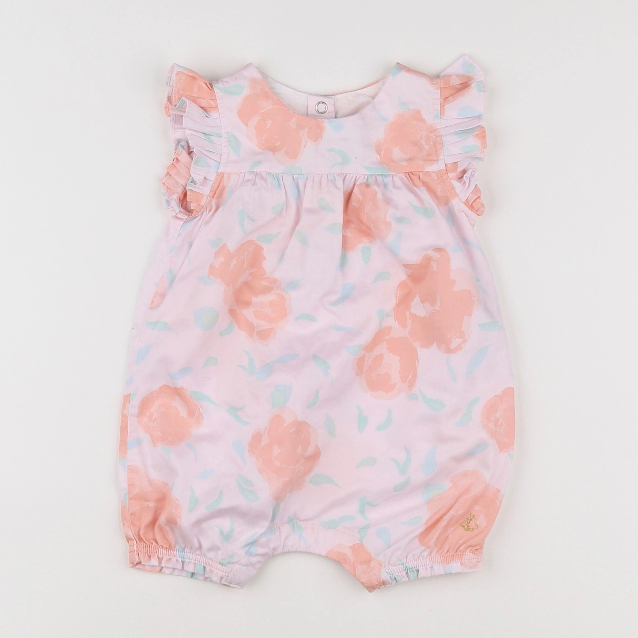 Petit Bateau - combinaison rose - 12 mois