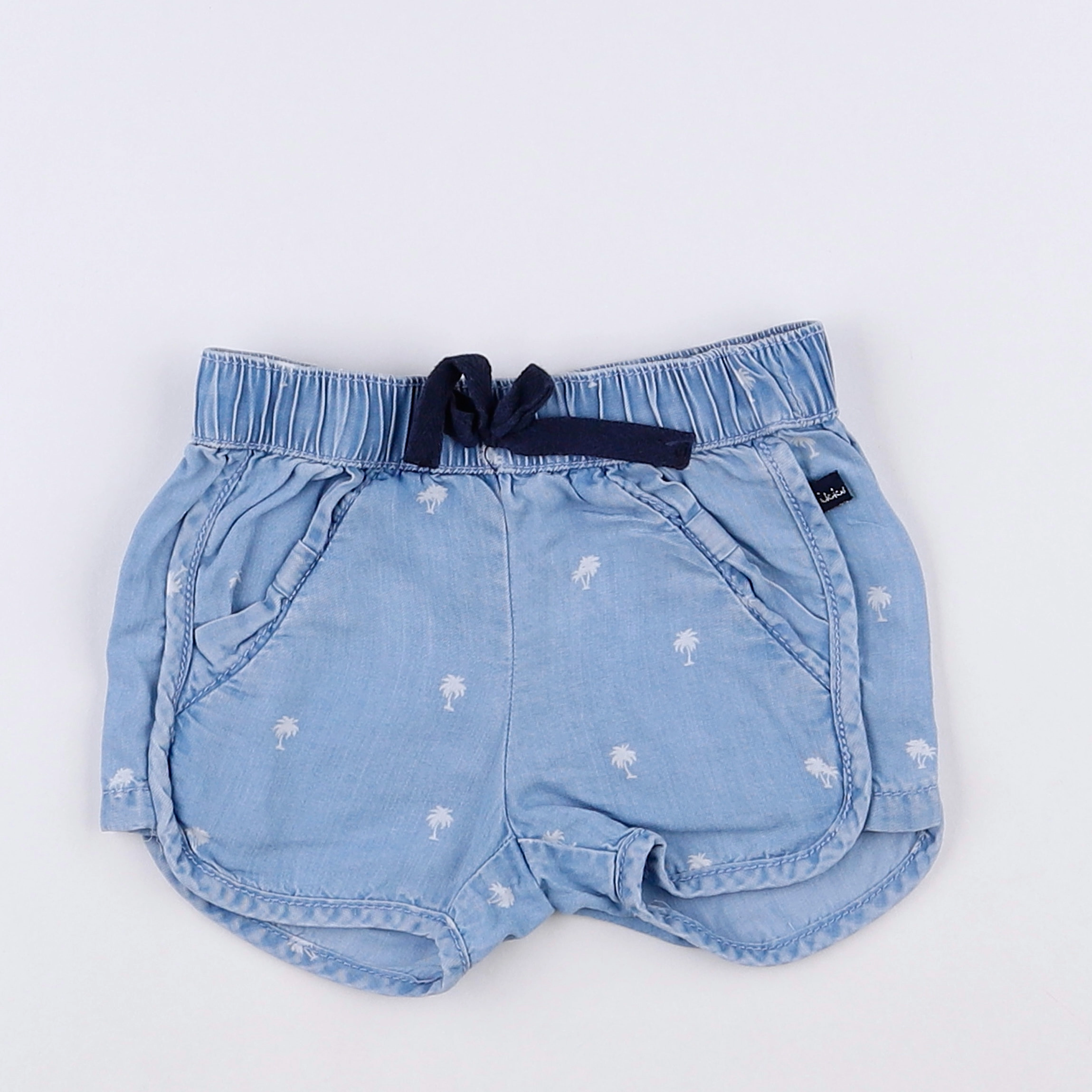 IKKS - short bleu - 9 mois
