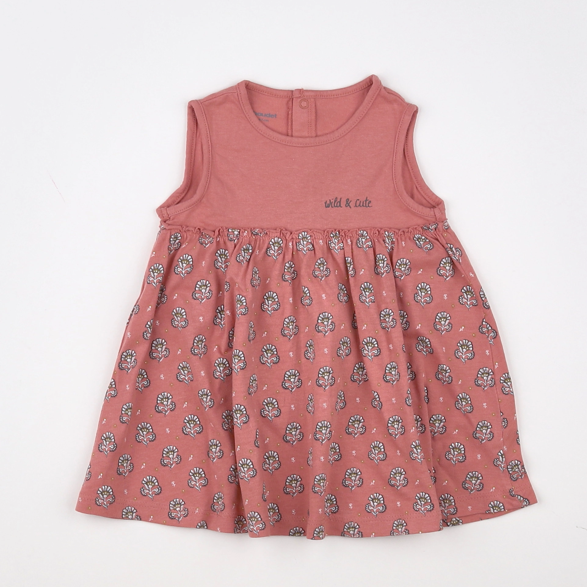 Vertbaudet - robe rose - 6 mois