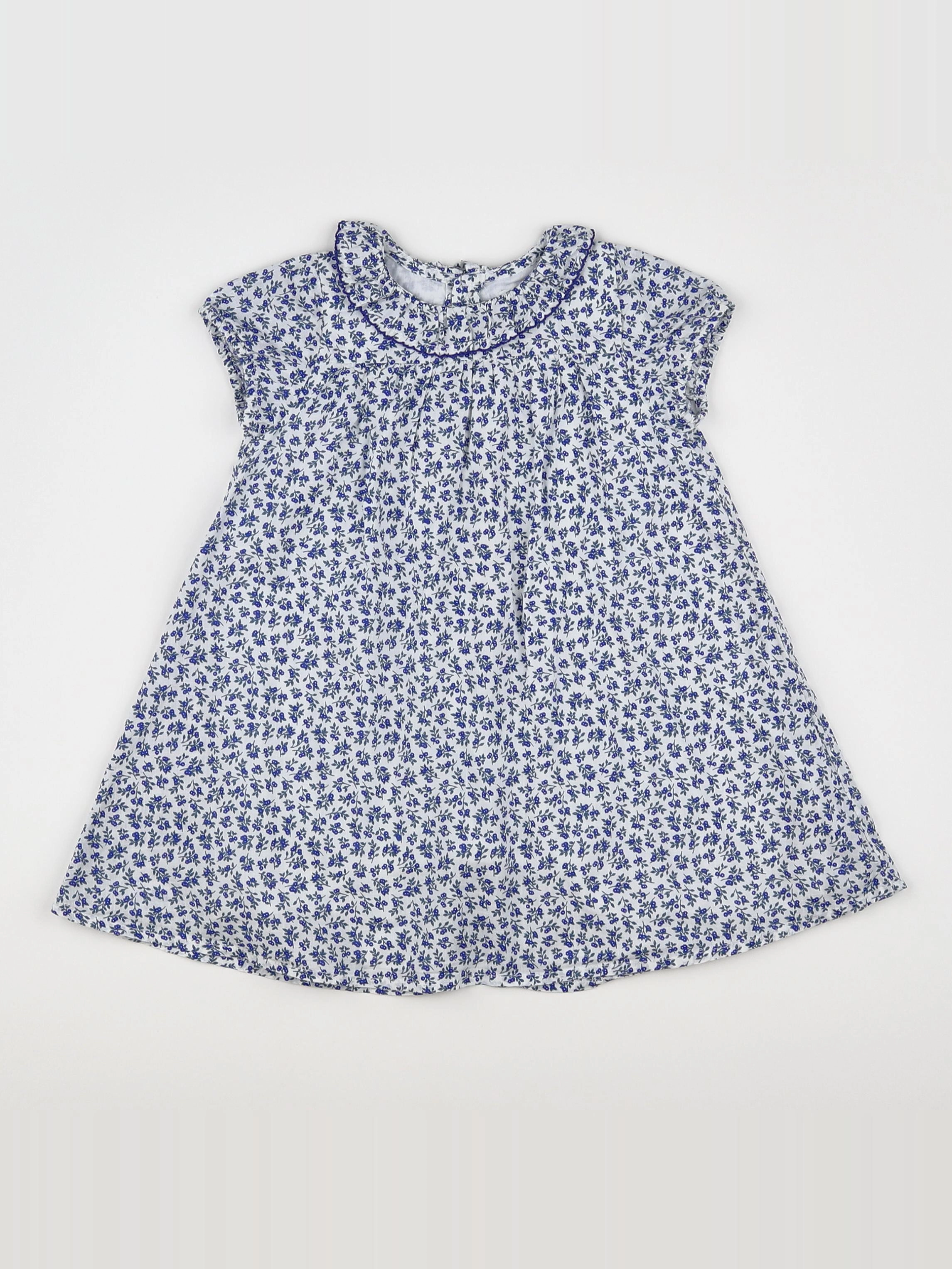Boutchou - robe bleu - 12 mois