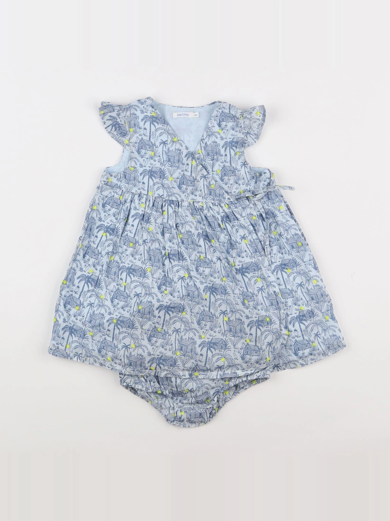 Boutchou - robe bleu - 12 mois