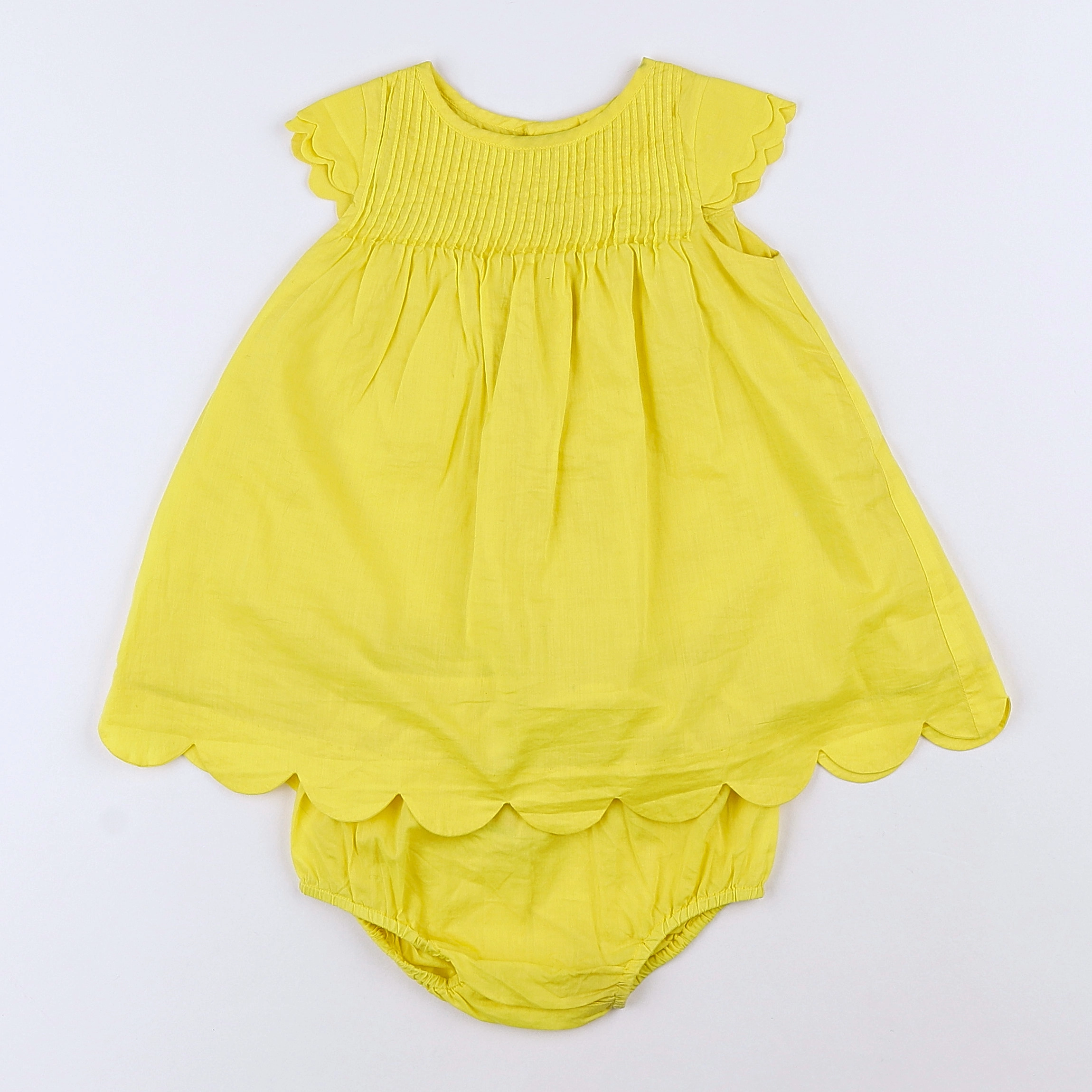 Jacadi - robe jaune - 12 mois