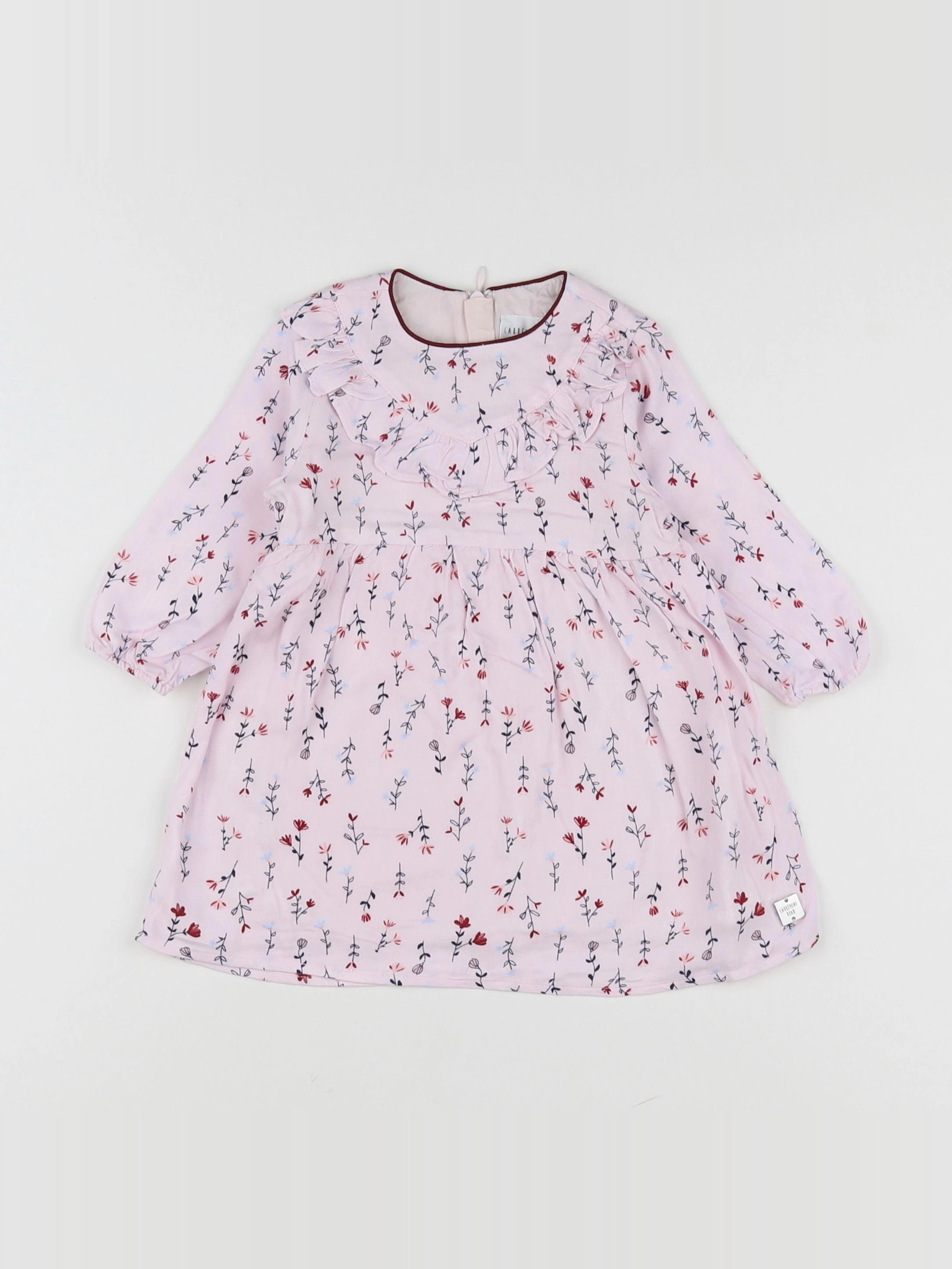 Carrément Beau - robe rose - 9 mois