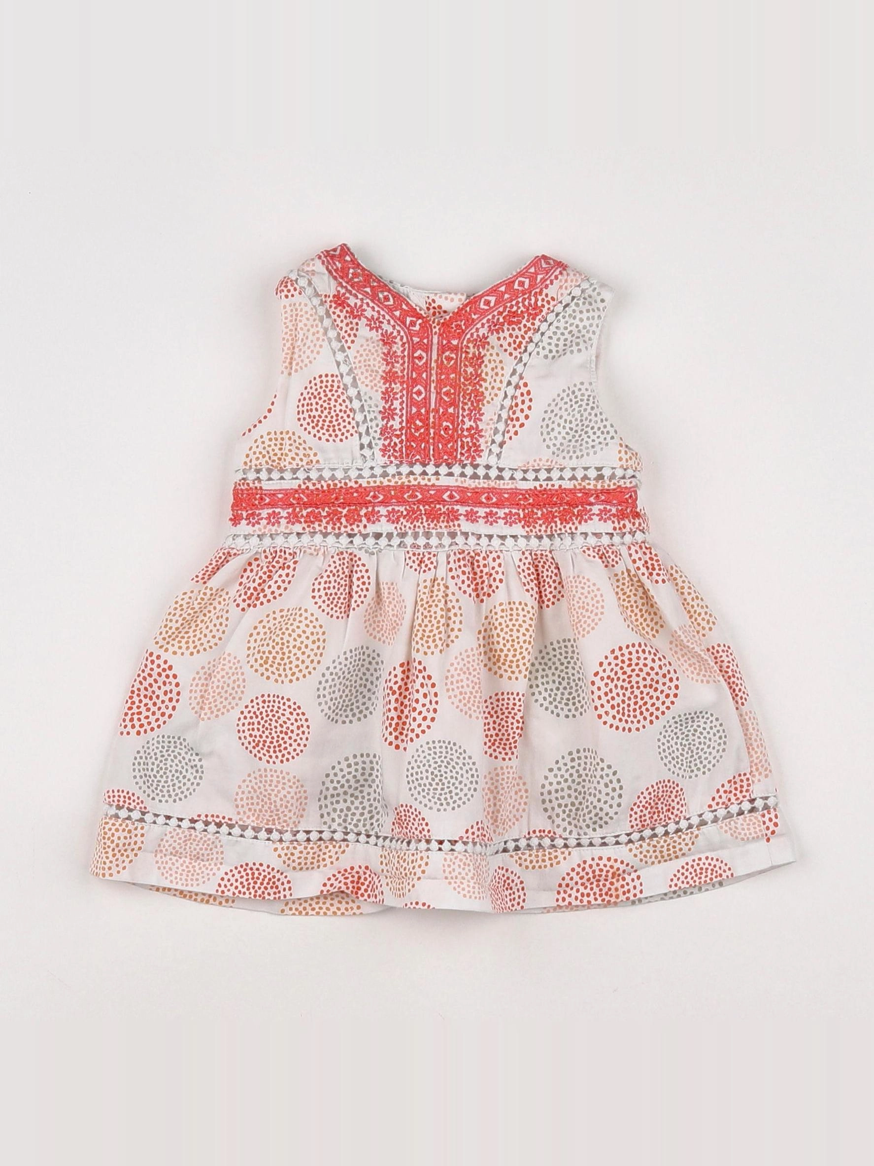 Vertbaudet - robe multicolore - 3 mois