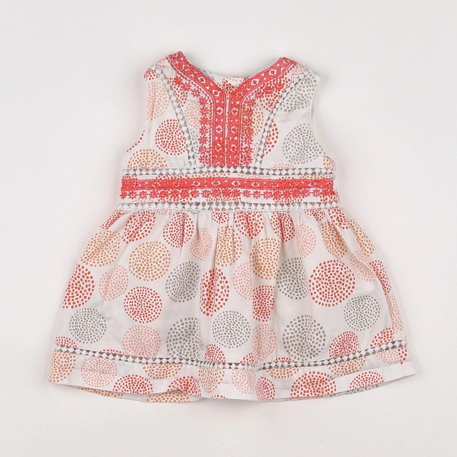 Vertbaudet - robe multicolore - 3 mois