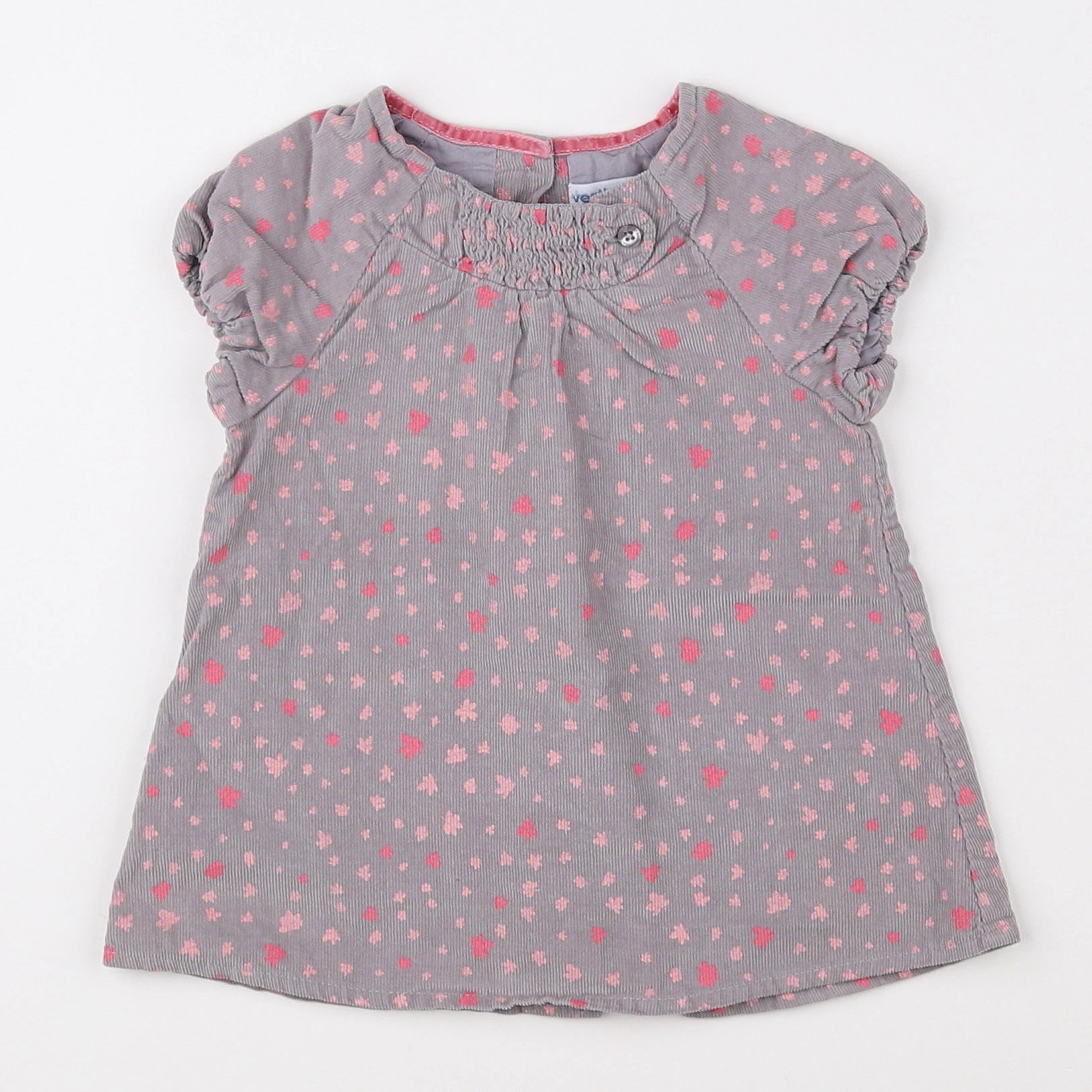 Vertbaudet - robe taupe - 3 mois