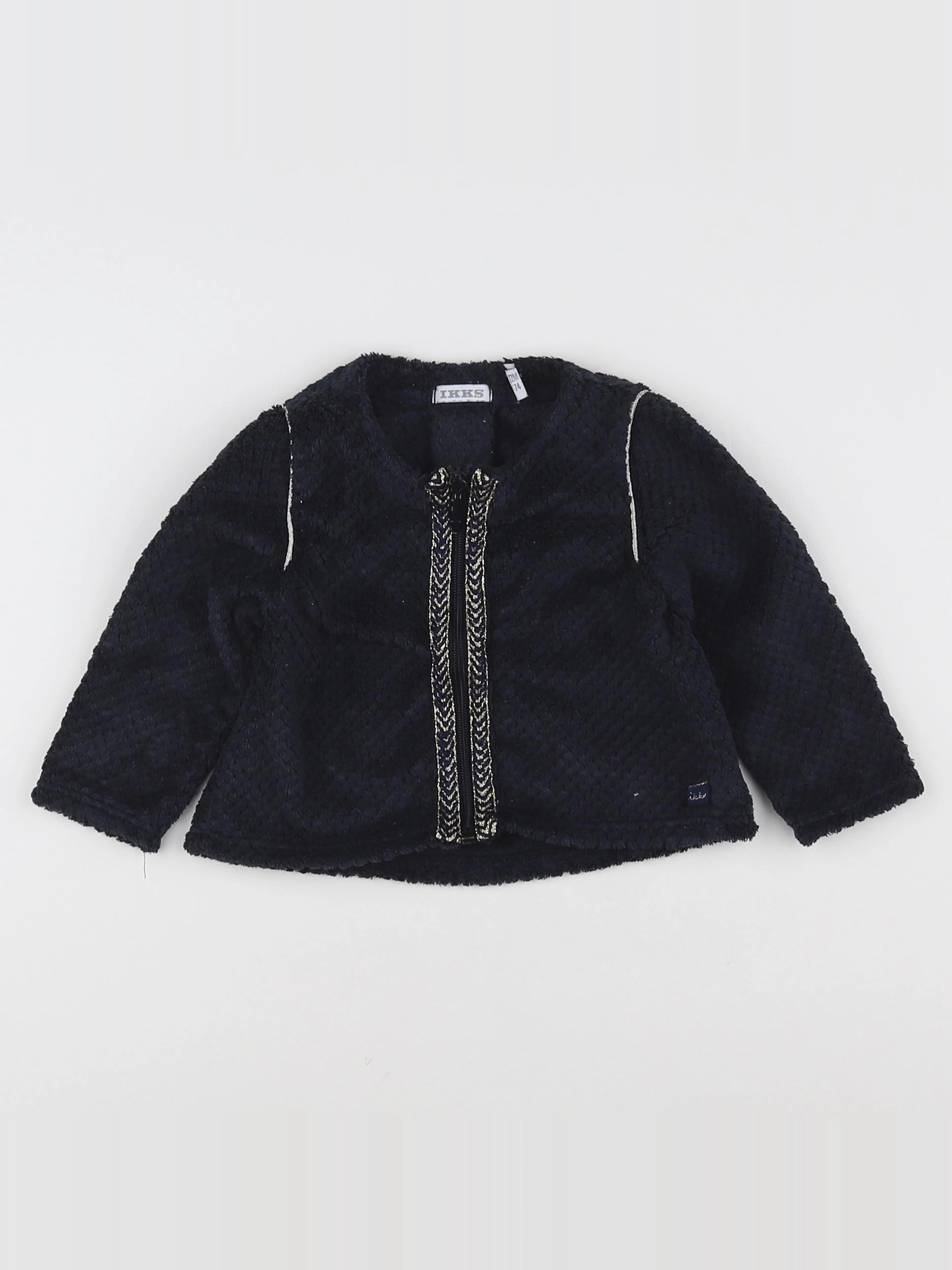 IKKS - veste noir - 12 mois