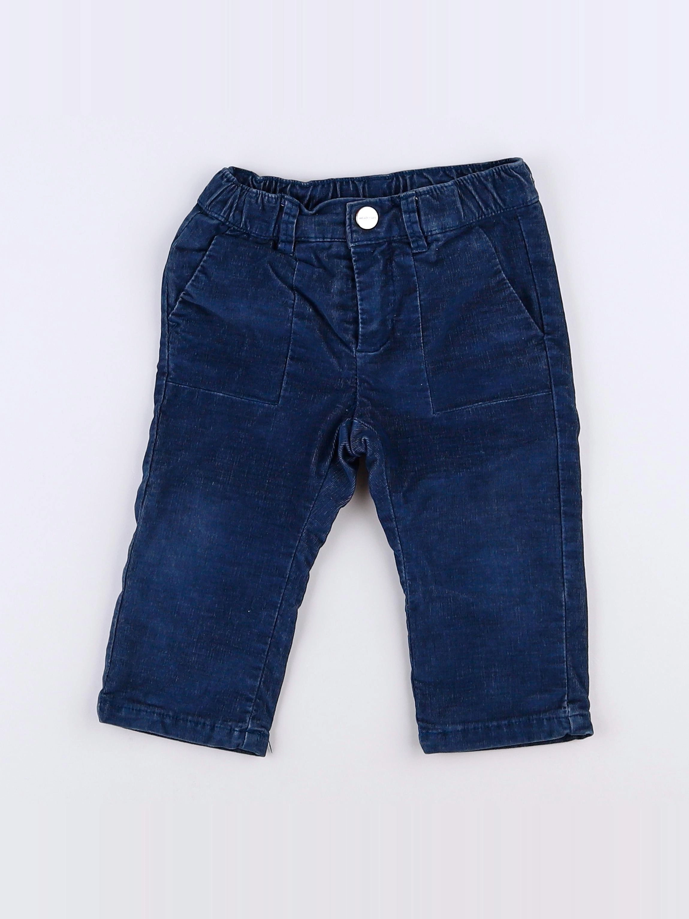 Jacadi - pantalon bleu - 12 mois