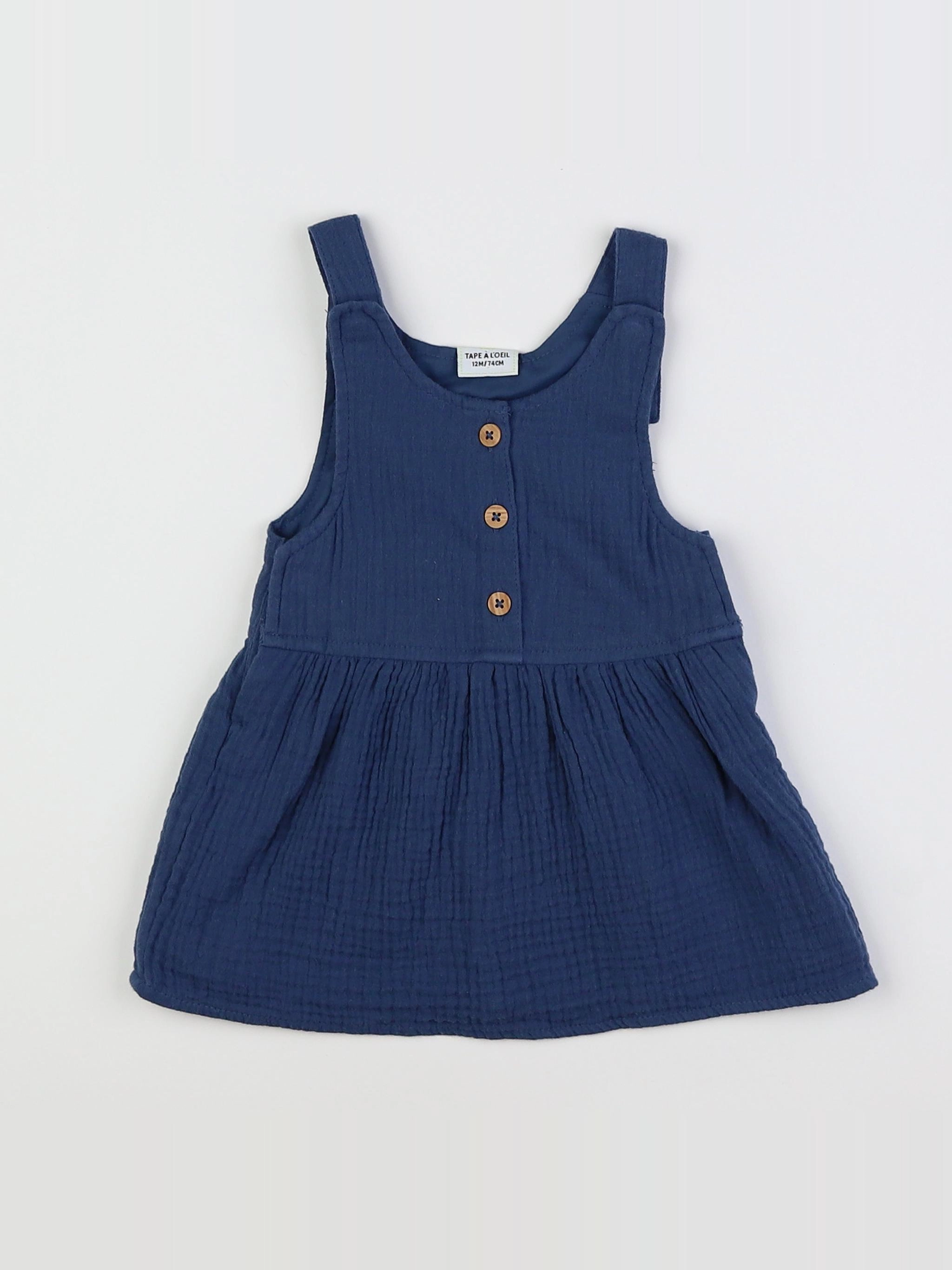 Tape à l'oeil - robe bleu - 12 mois