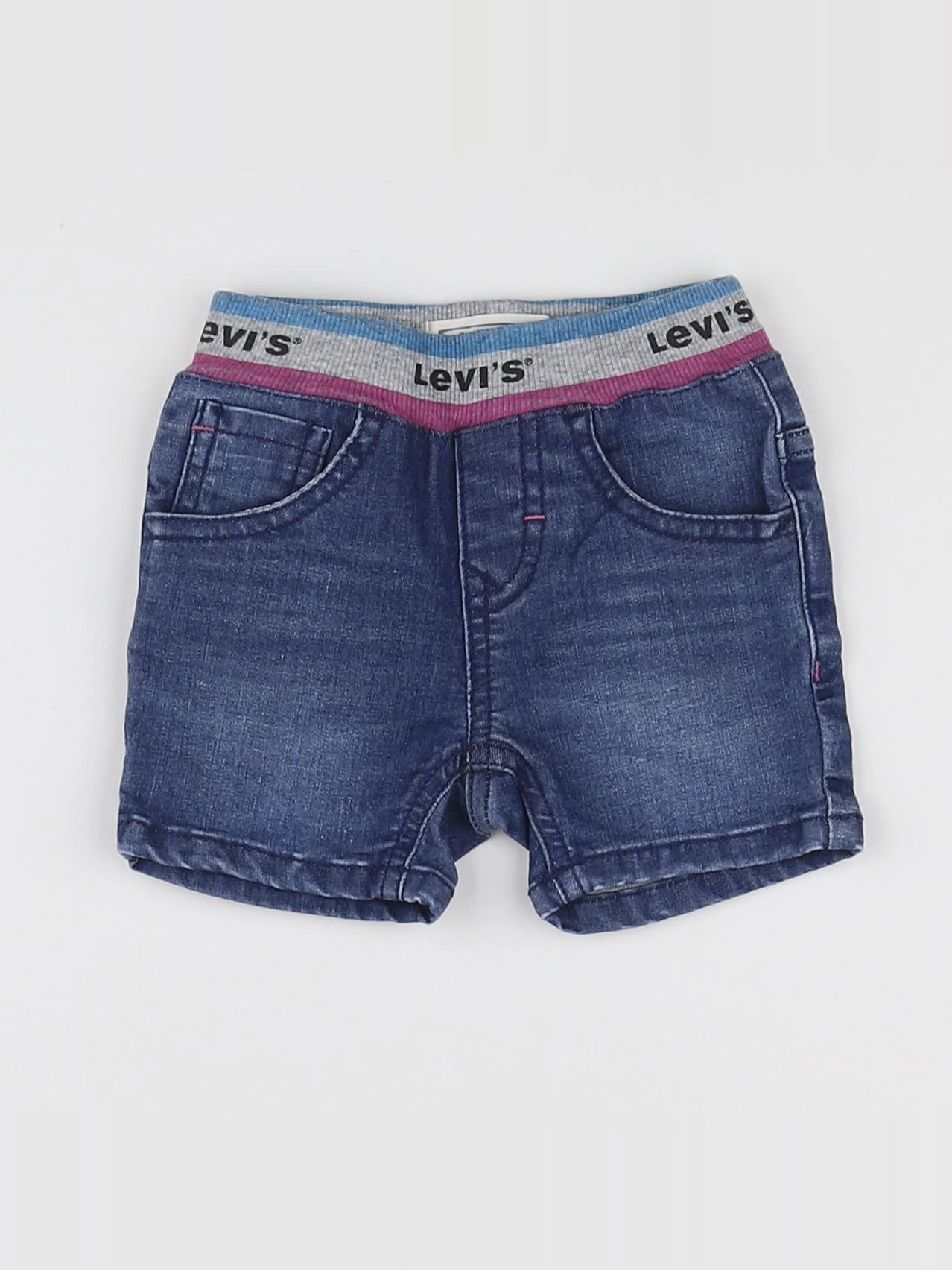Levi's - short bleu - 6 mois