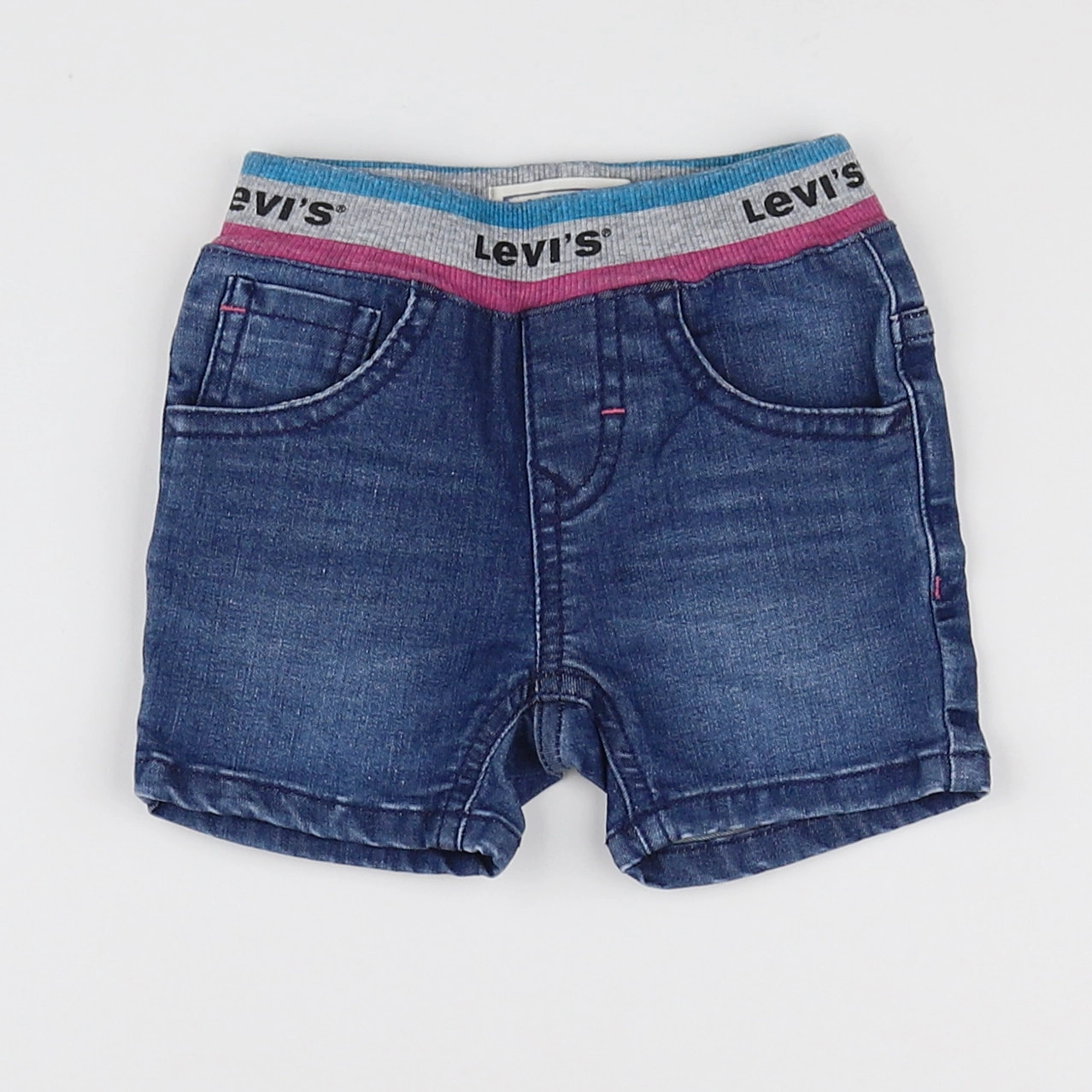 Levi's - short bleu - 6 mois