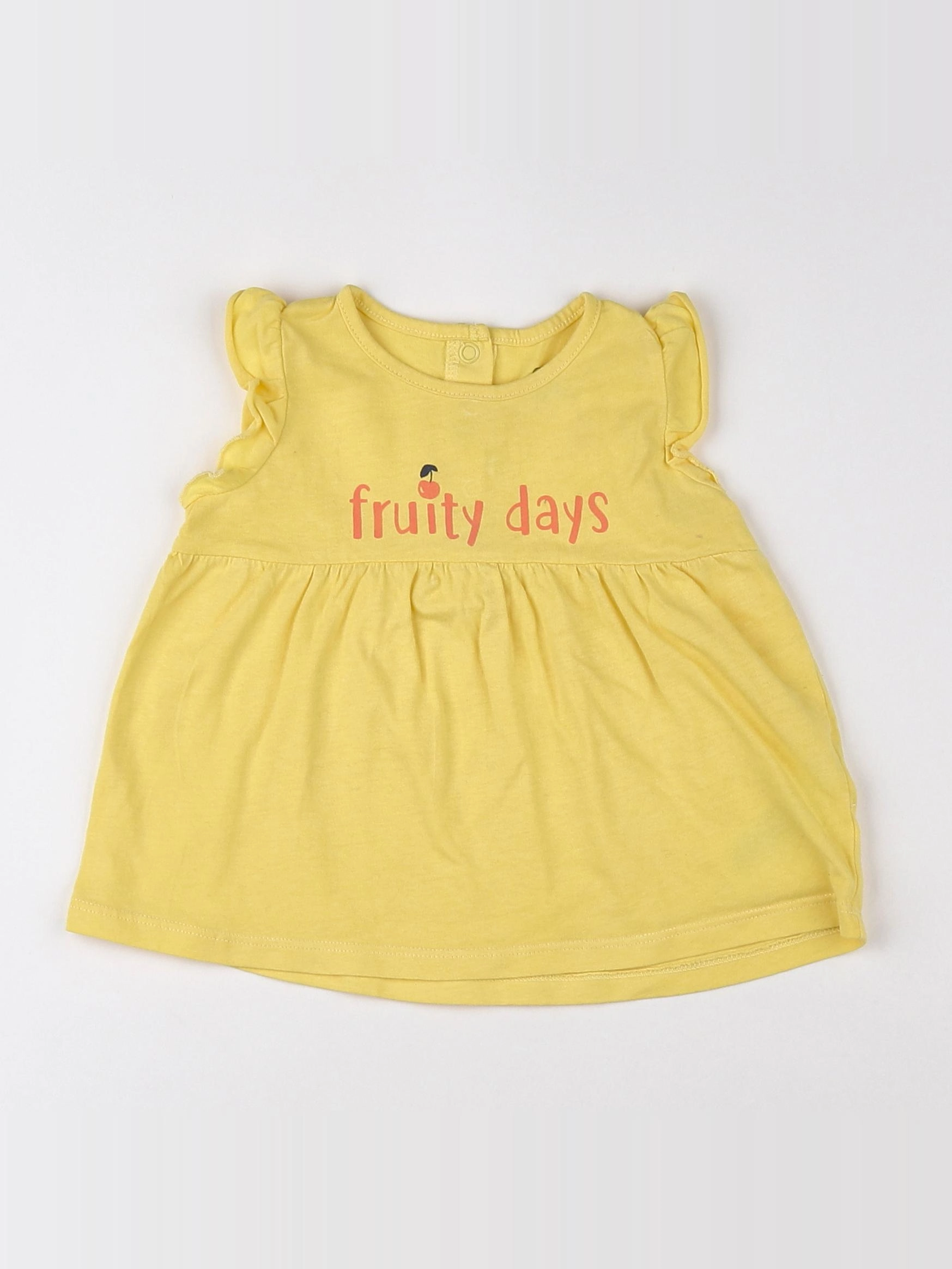 La Redoute - tee-shirt jaune - 12 mois