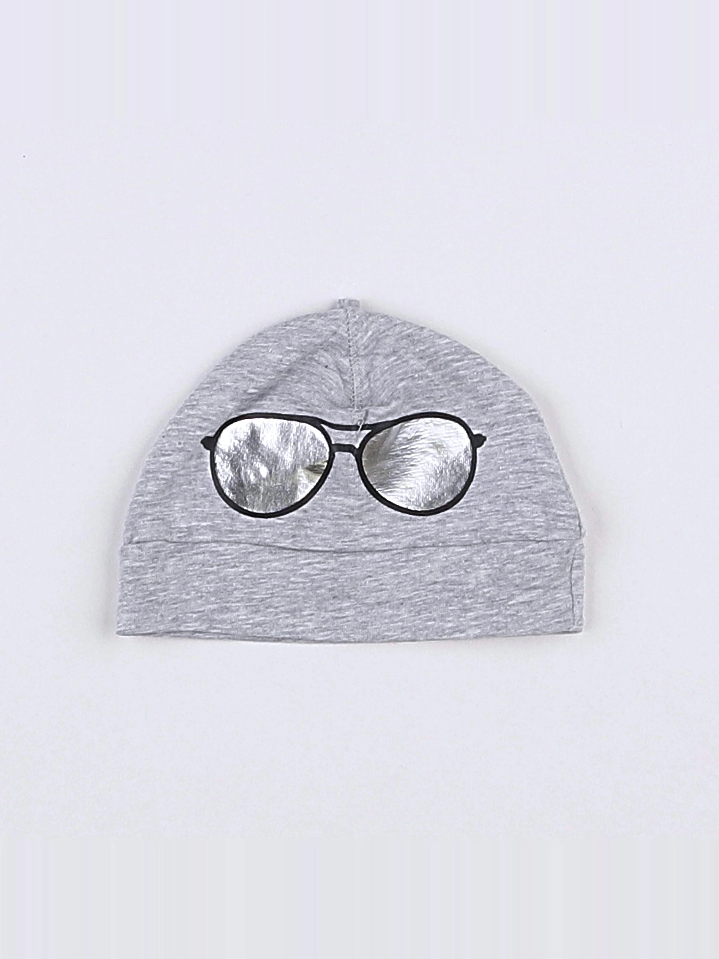 H&M - bonnet gris - 0/1 mois