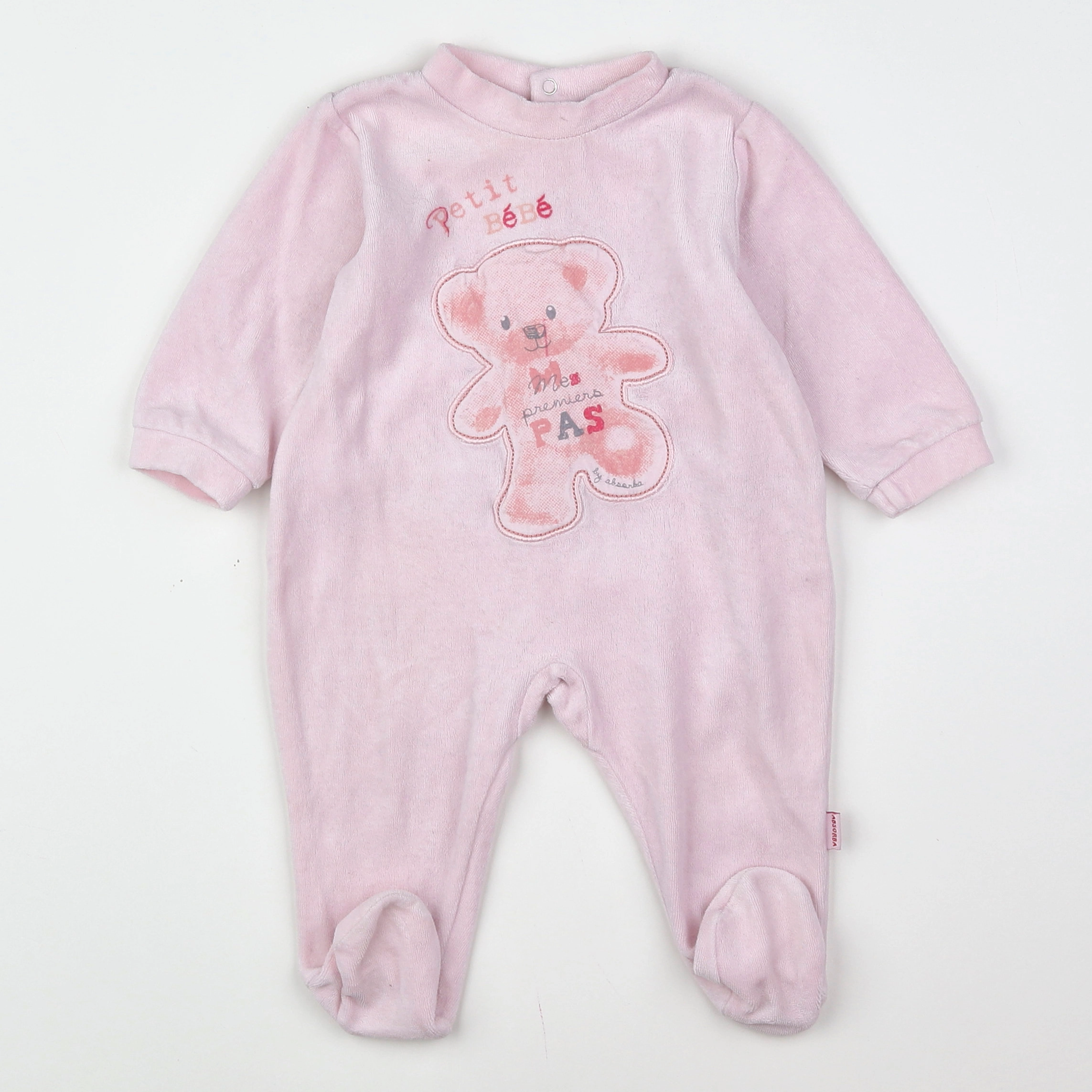 Absorba - pyjama velours rose - 9 mois