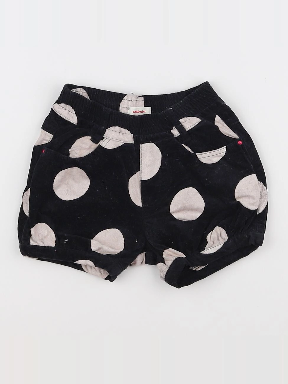 Catimini - short noir, beige - 18 mois