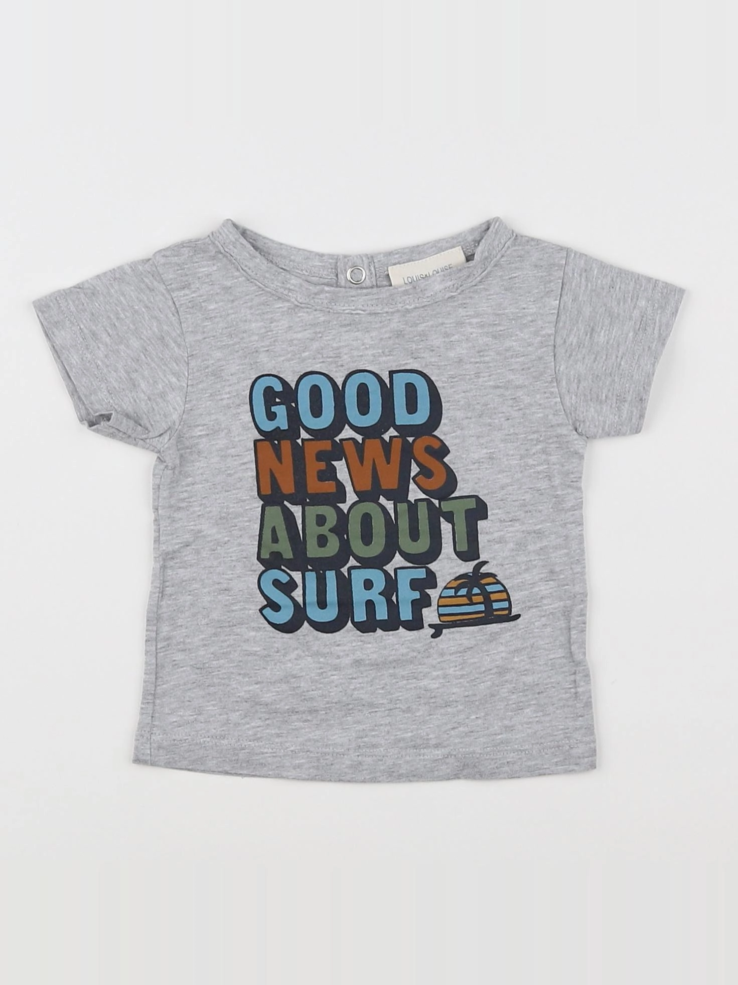 Louis Louise - tee-shirt gris - 3 mois