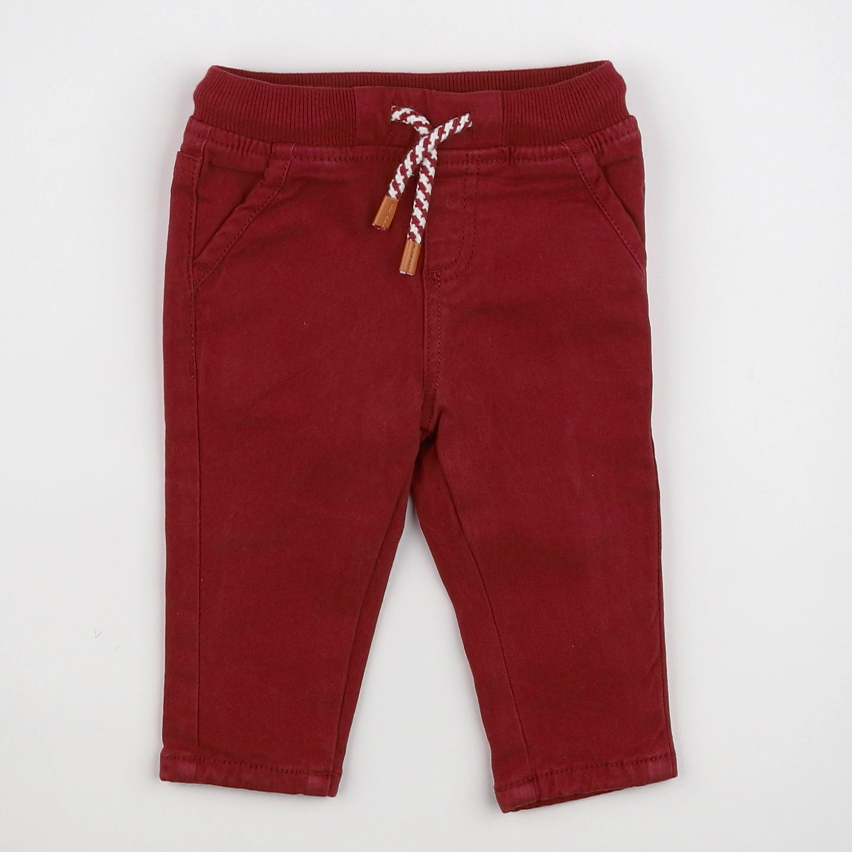 Vertbaudet - jegging rouge - 6 mois