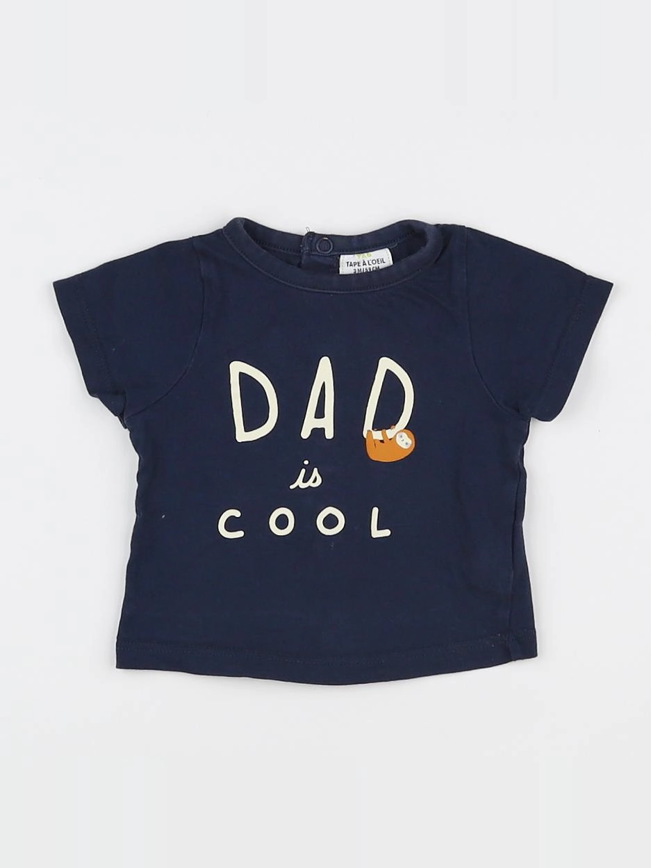 Tape à l'oeil - tee-shirt bleu - 3 mois
