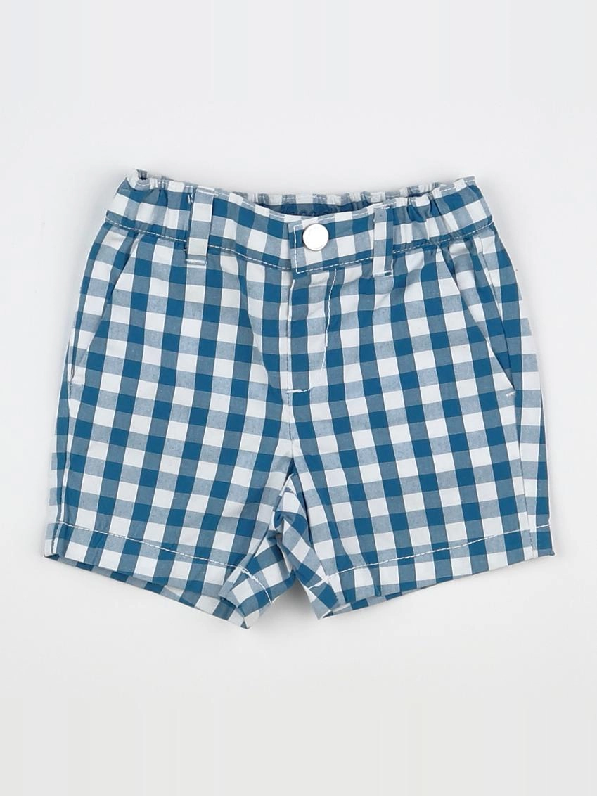 Jacadi - short bleu, blanc - 6 mois