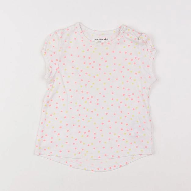 Vertbaudet - tee-shirt blanc - 9 mois