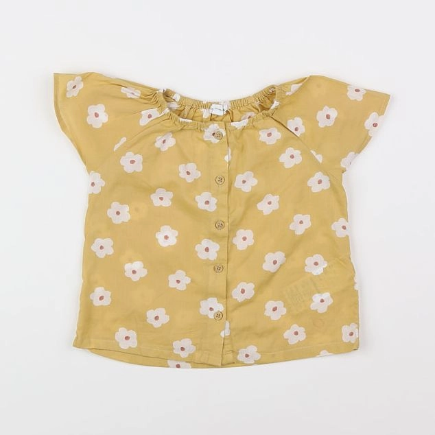 Vertbaudet - blouse jaune - 18 mois