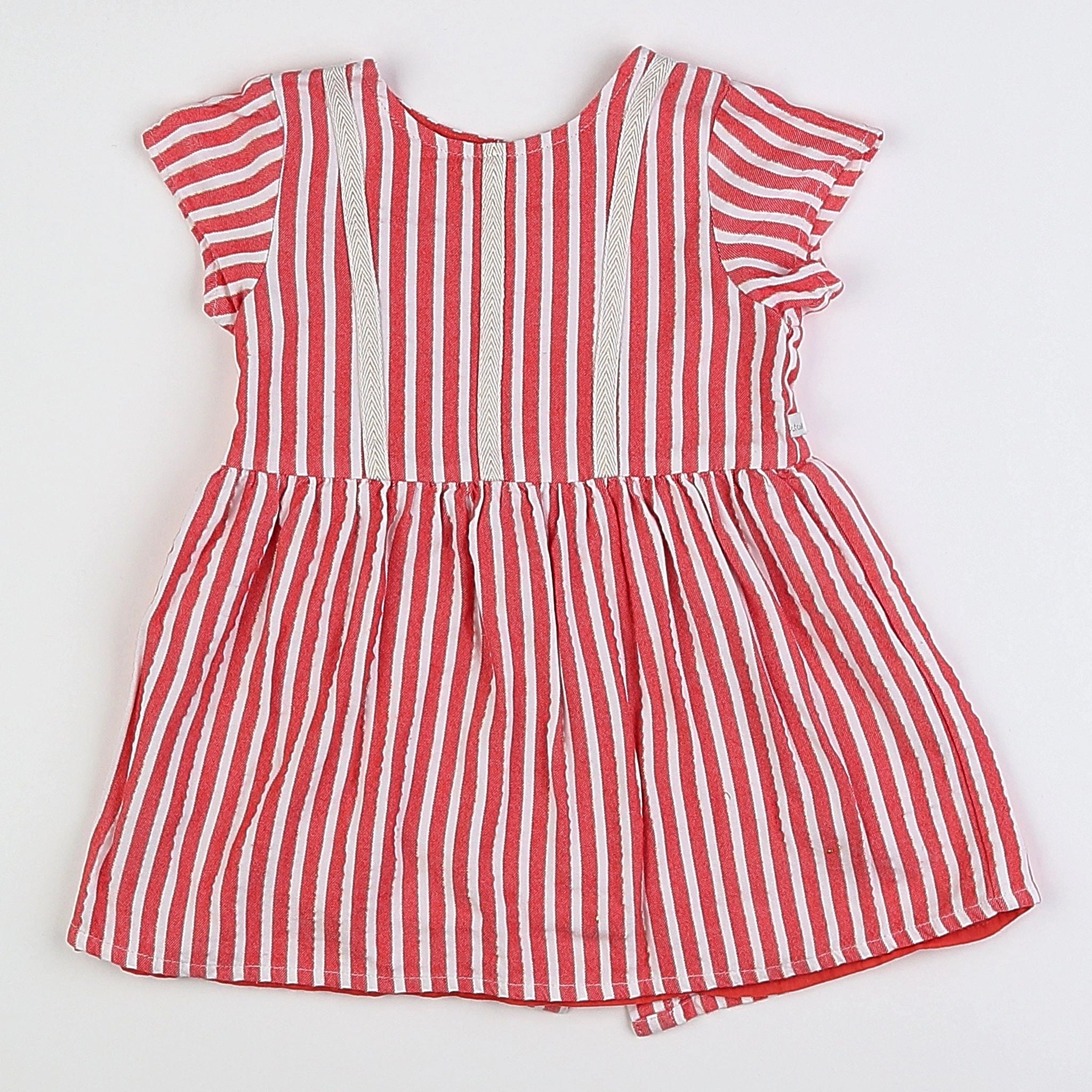 IKKS - robe blanc, rose - 18 mois