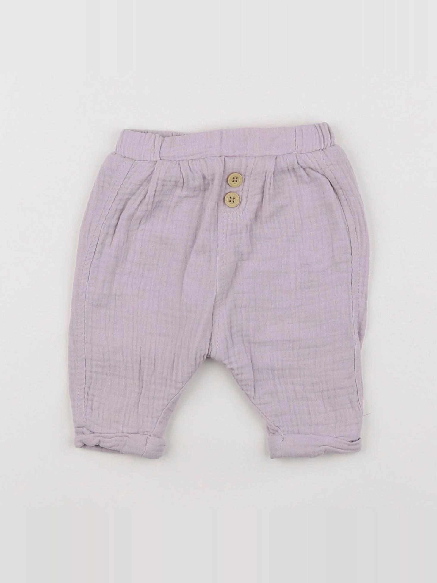 Vertbaudet - pantalon violet - 1 mois