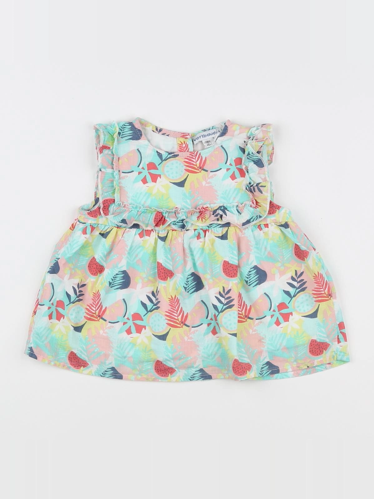 Vertbaudet - blouse multicolore - 12 mois