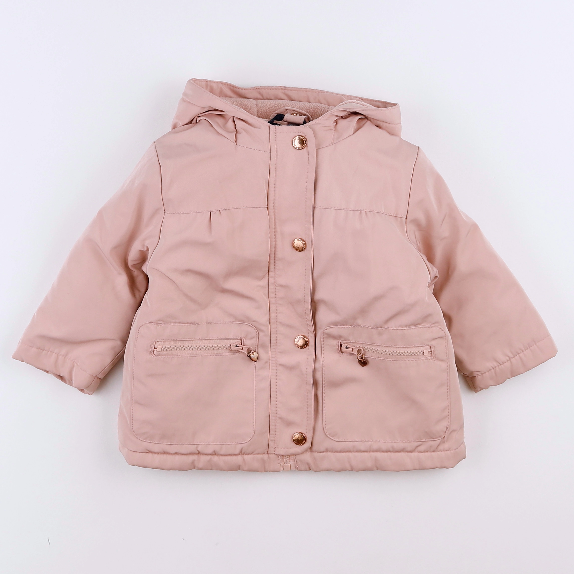 Vertbaudet - parka rose - 9 mois